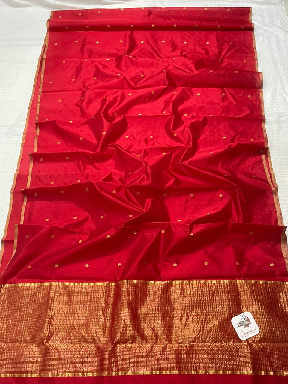 Red Bloom Silk Saree