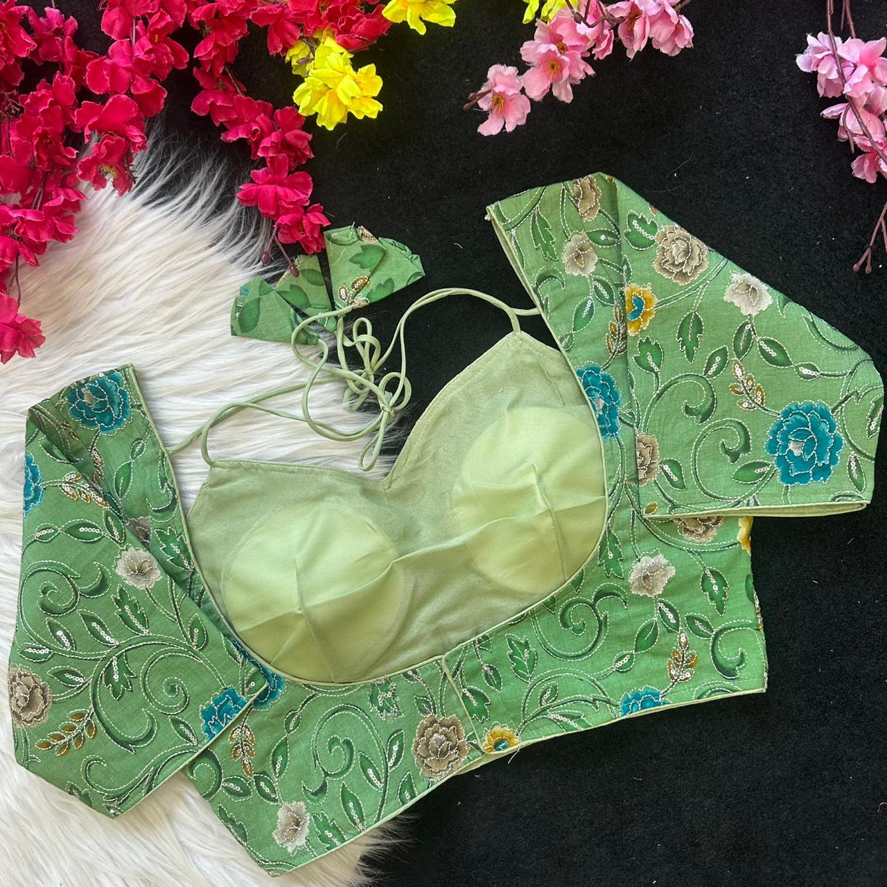 Mirror Embellished Blouse