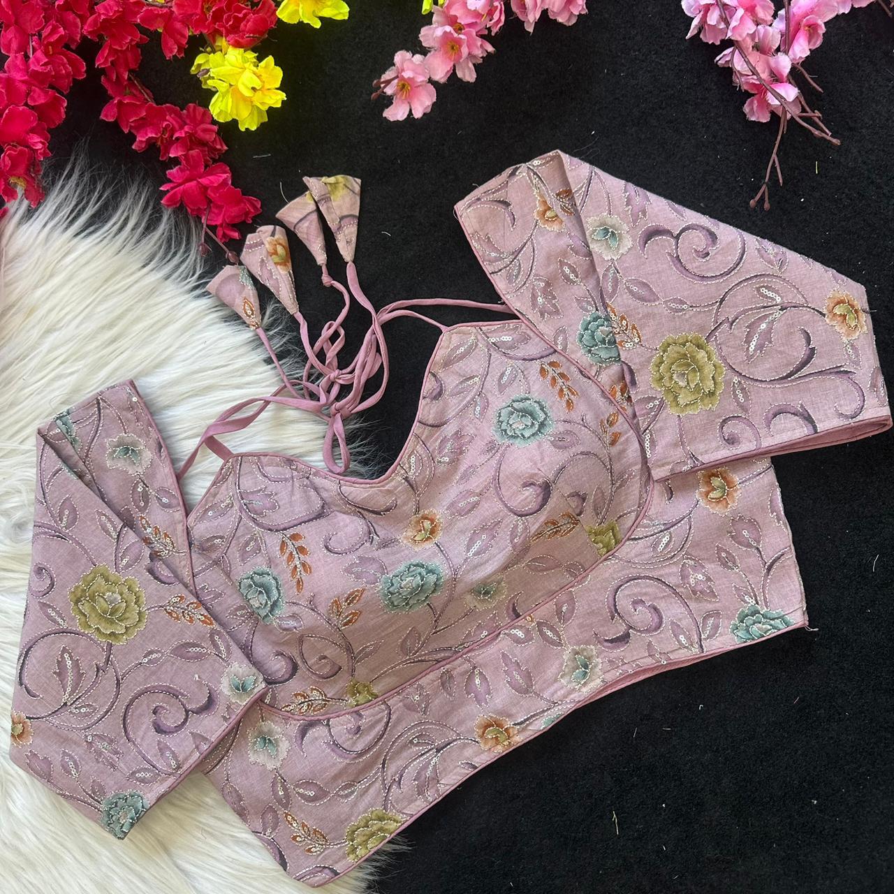 Mirror Embellished Blouse