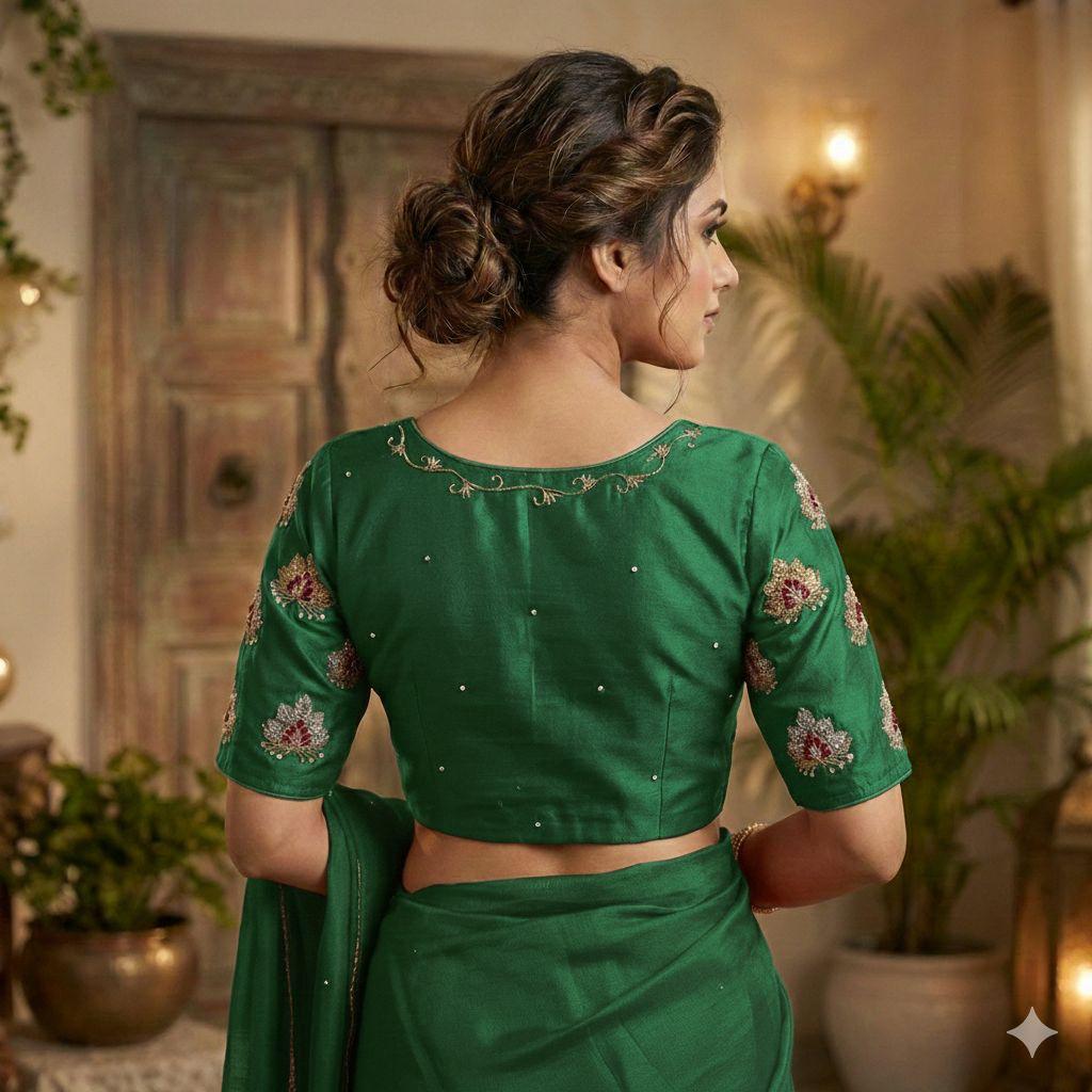 Aarohi Designer Butter Silk Blouse