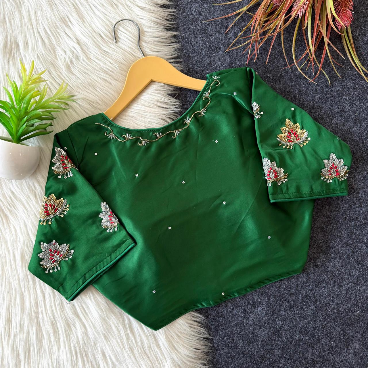 Aarohi Designer Butter Silk Blouse