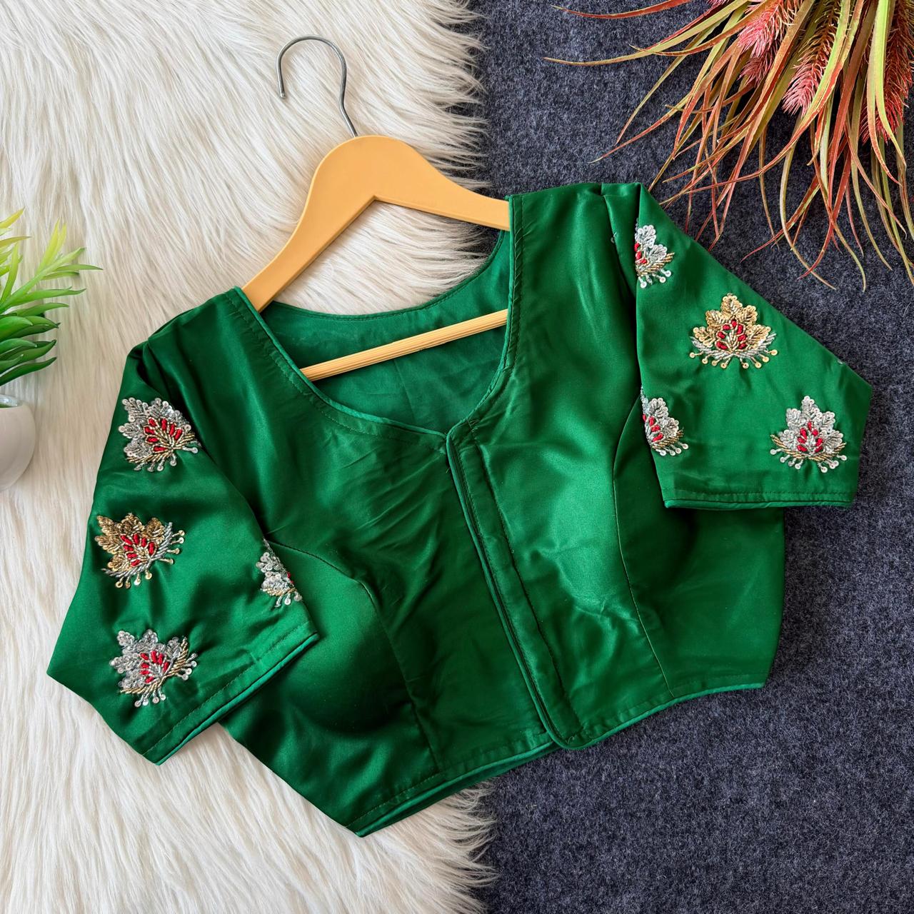 Aarohi Designer Butter Silk Blouse