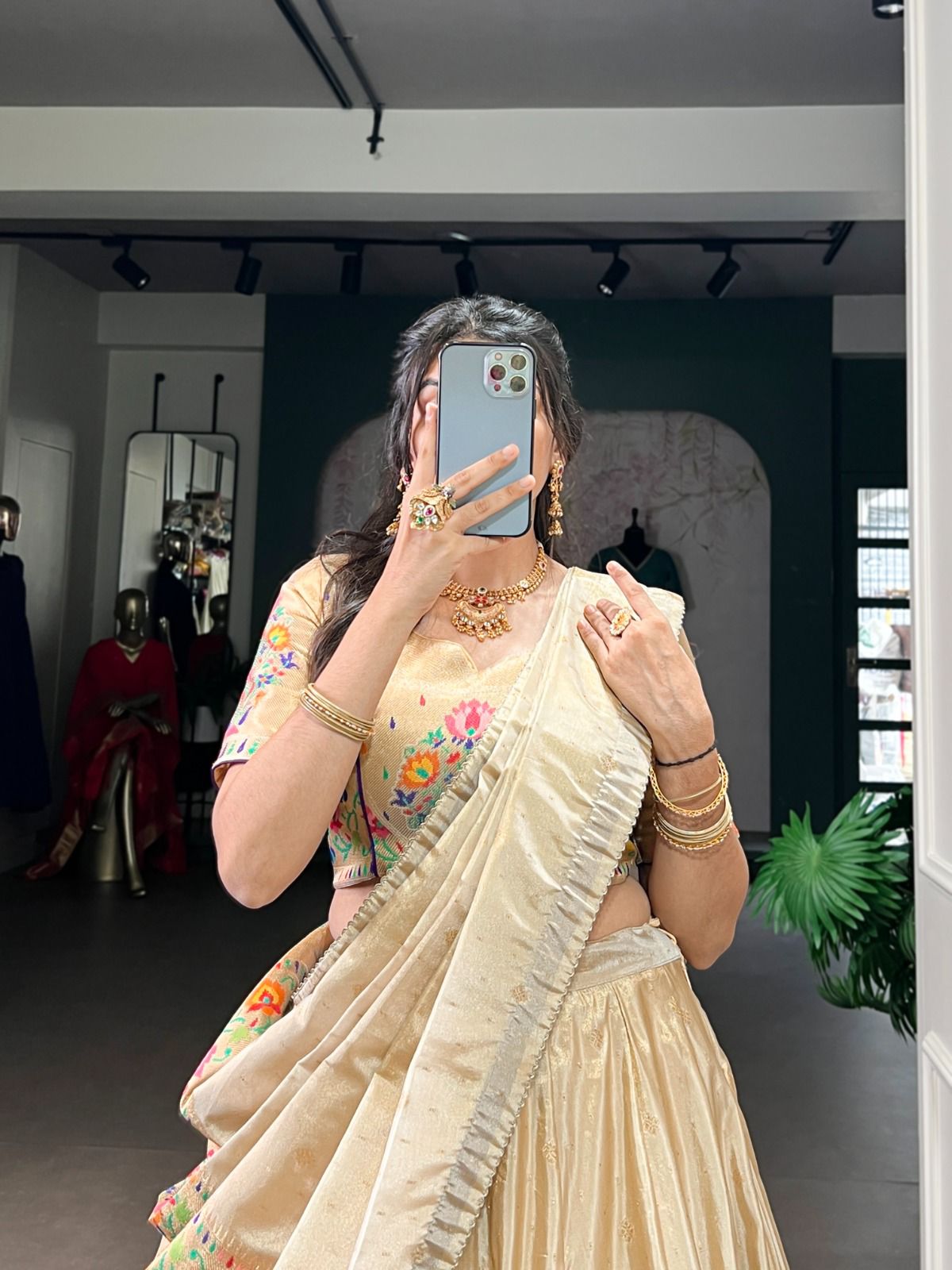 Rajwada Paithani Zari Lehenga