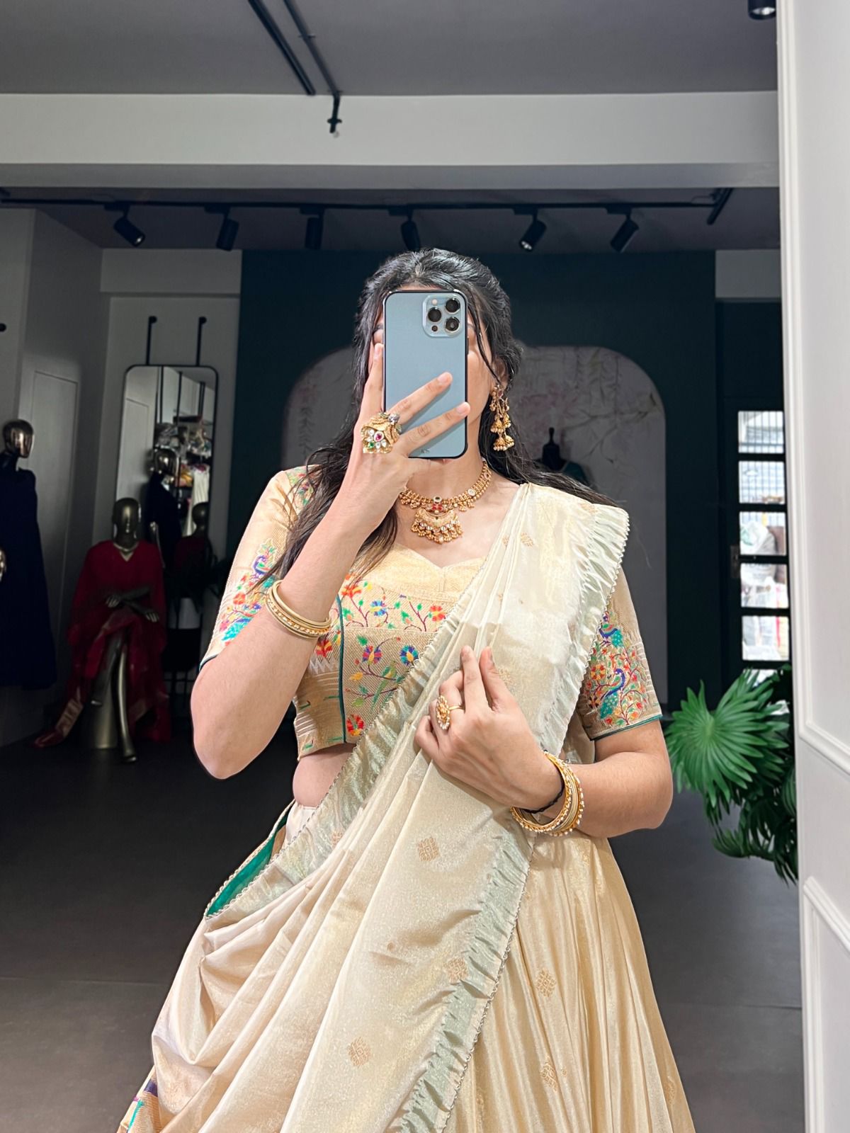 Rajwada Paithani Zari Lehenga