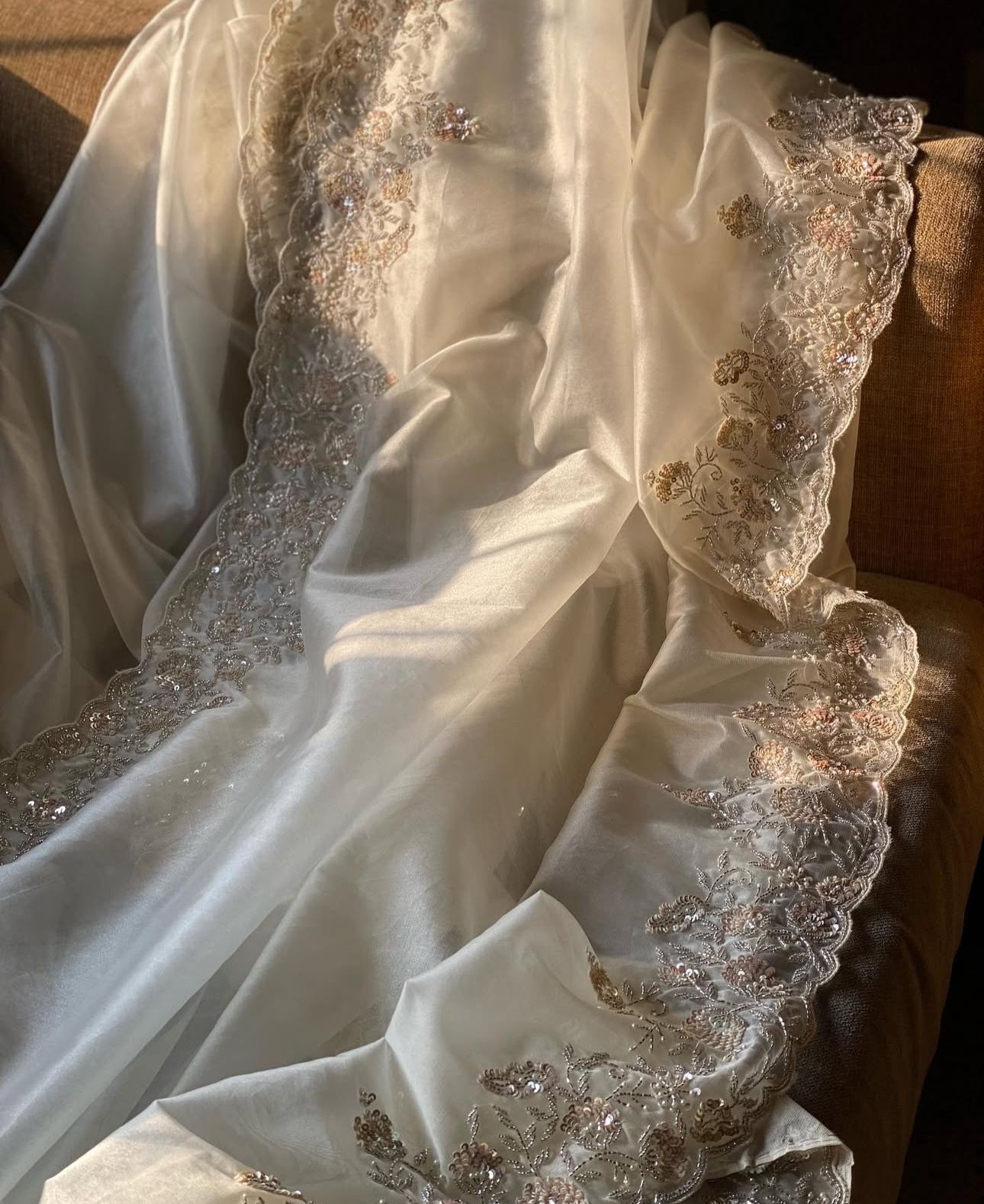 Ivory Luxe Handwork Saree