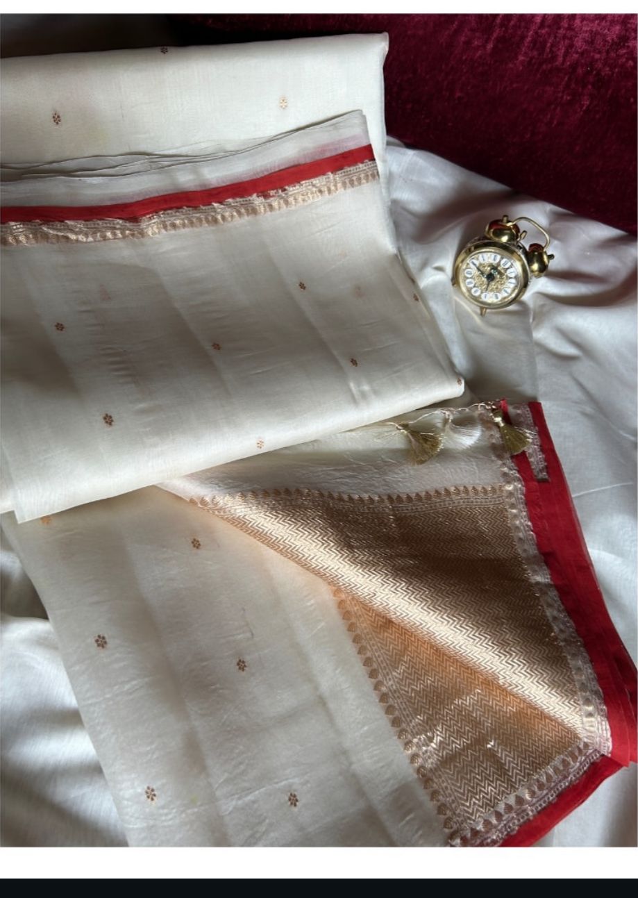 Golden Loom Kora Silk Saree
