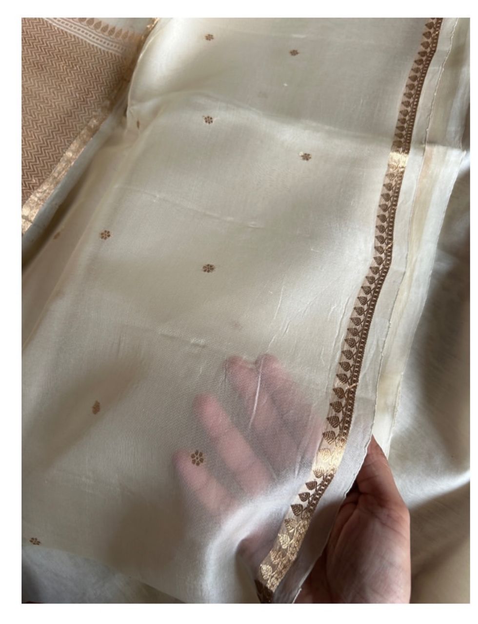 Golden Loom Kora Silk Saree