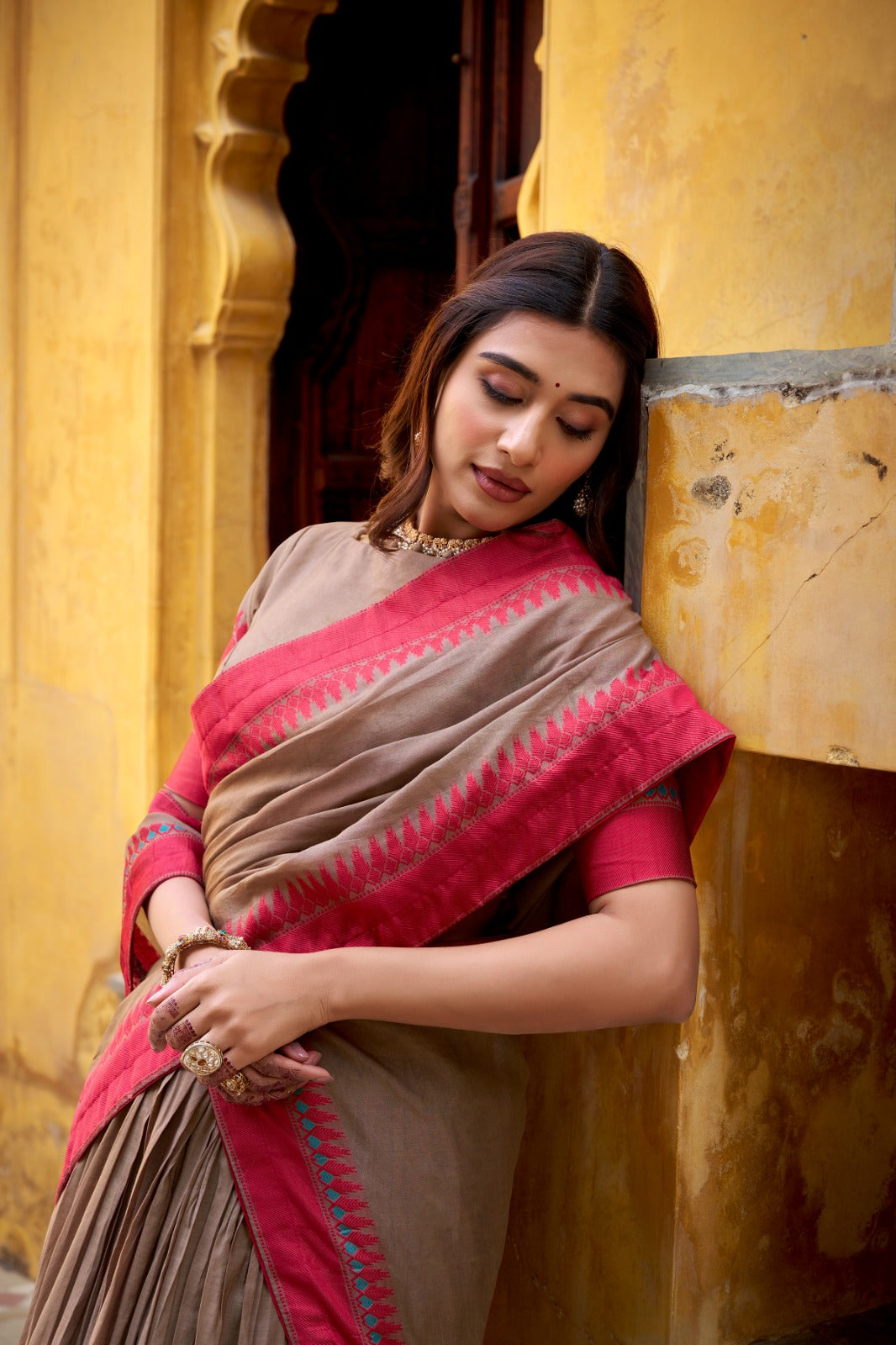 Sumathi Pure Chanderi Thread Work