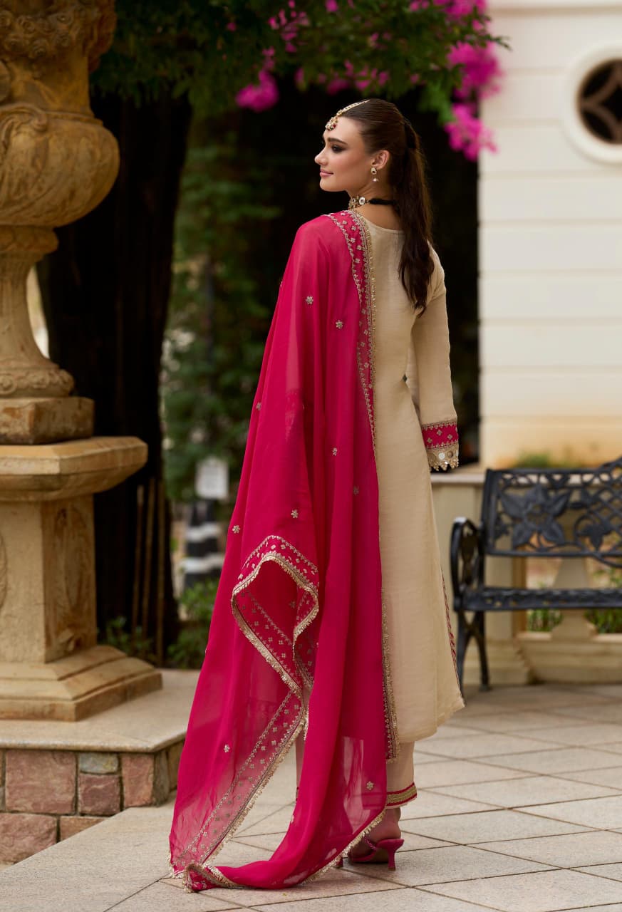 Shimmer Tissue Kurta Set