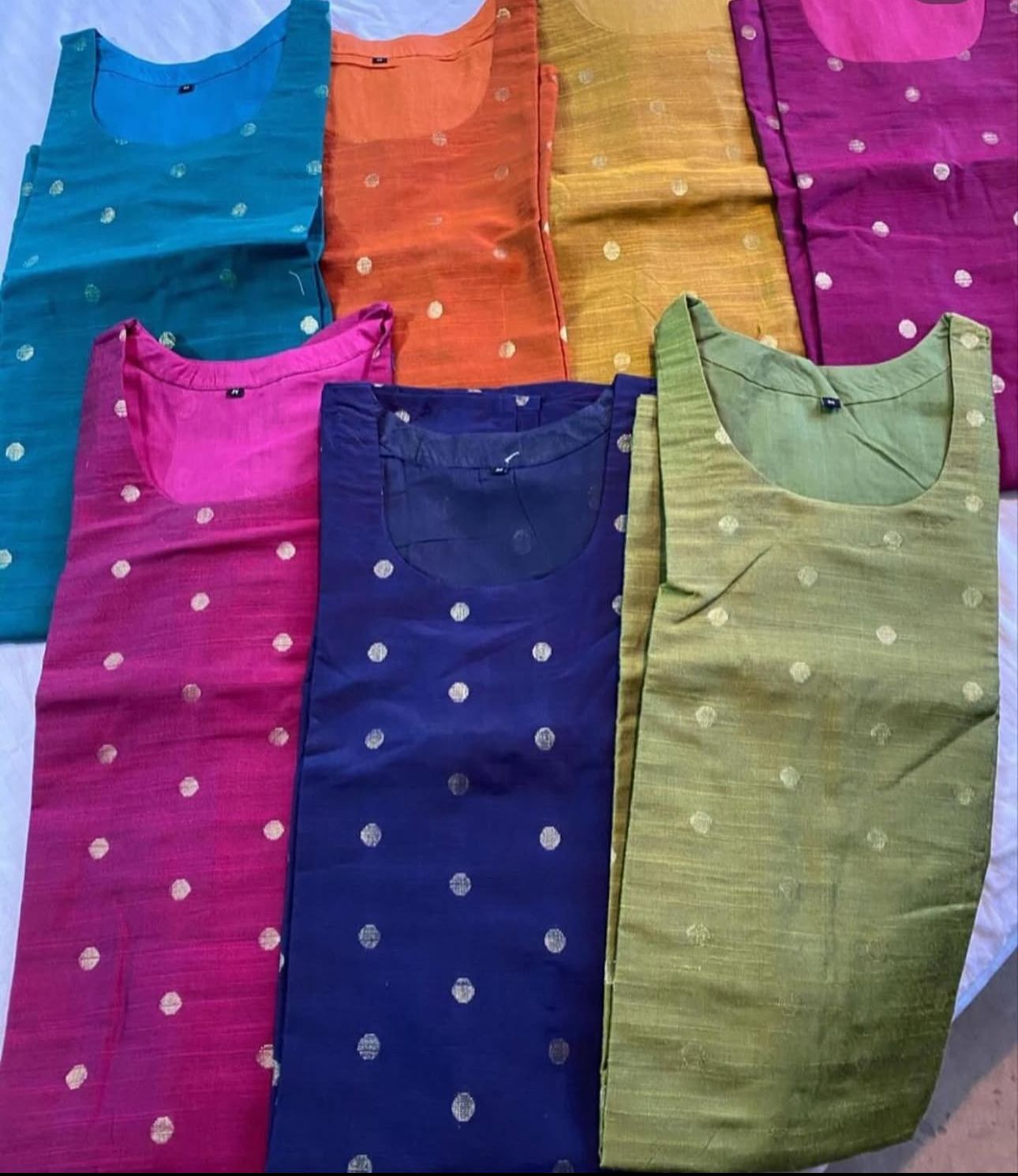 Elegant South Cotton Silk Kurti With Cotton