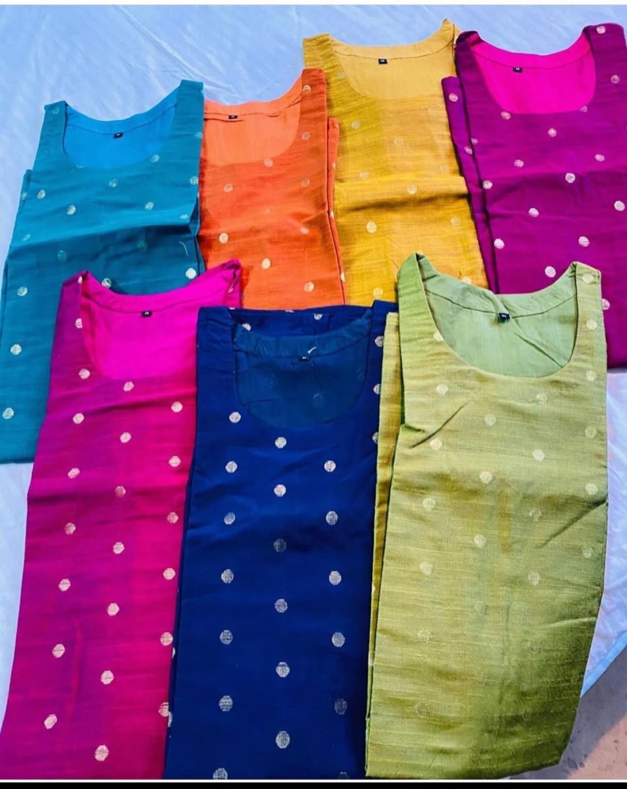 Elegant South Cotton Silk Kurti With Cotton