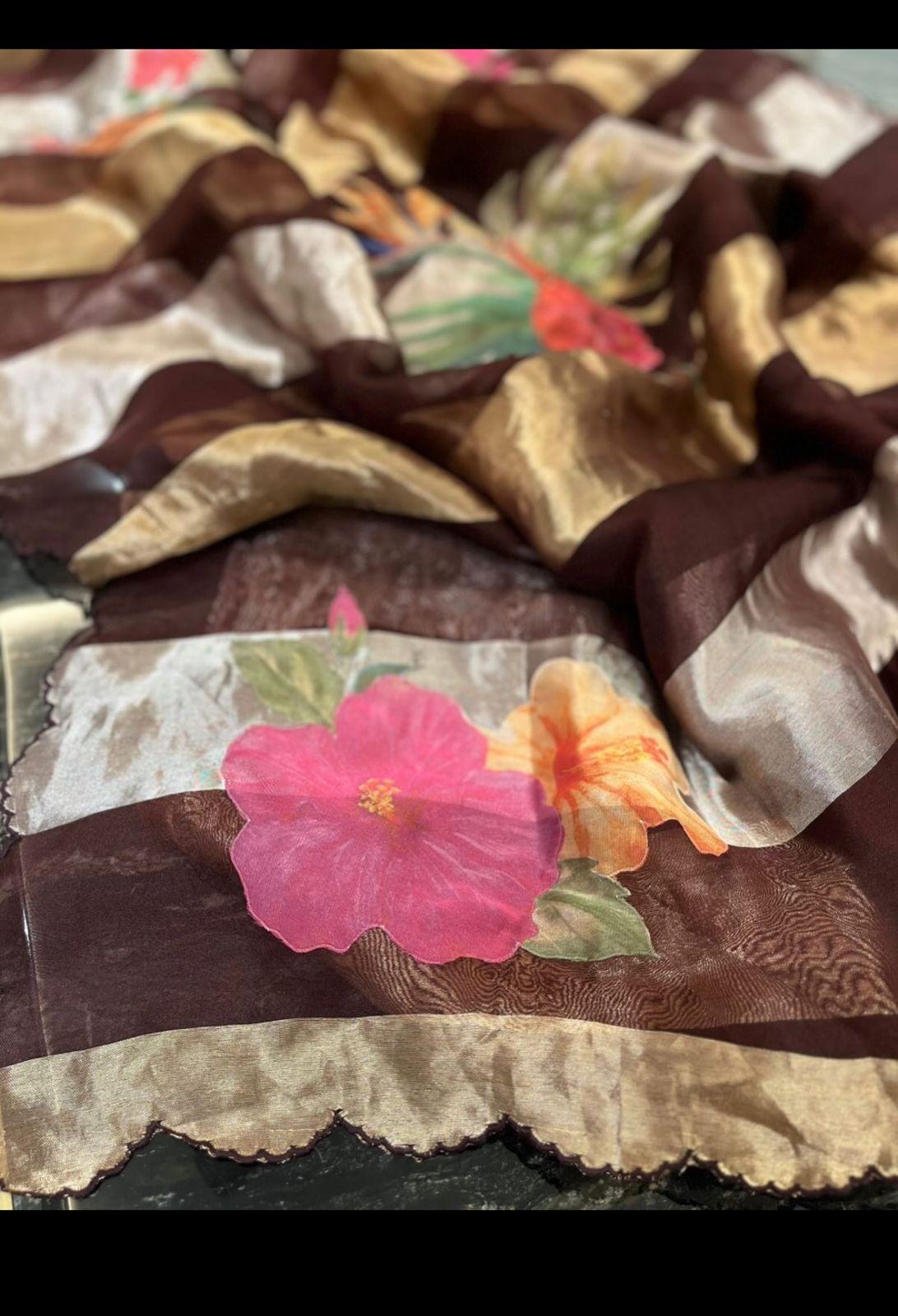 Bloom Tissue Saree
