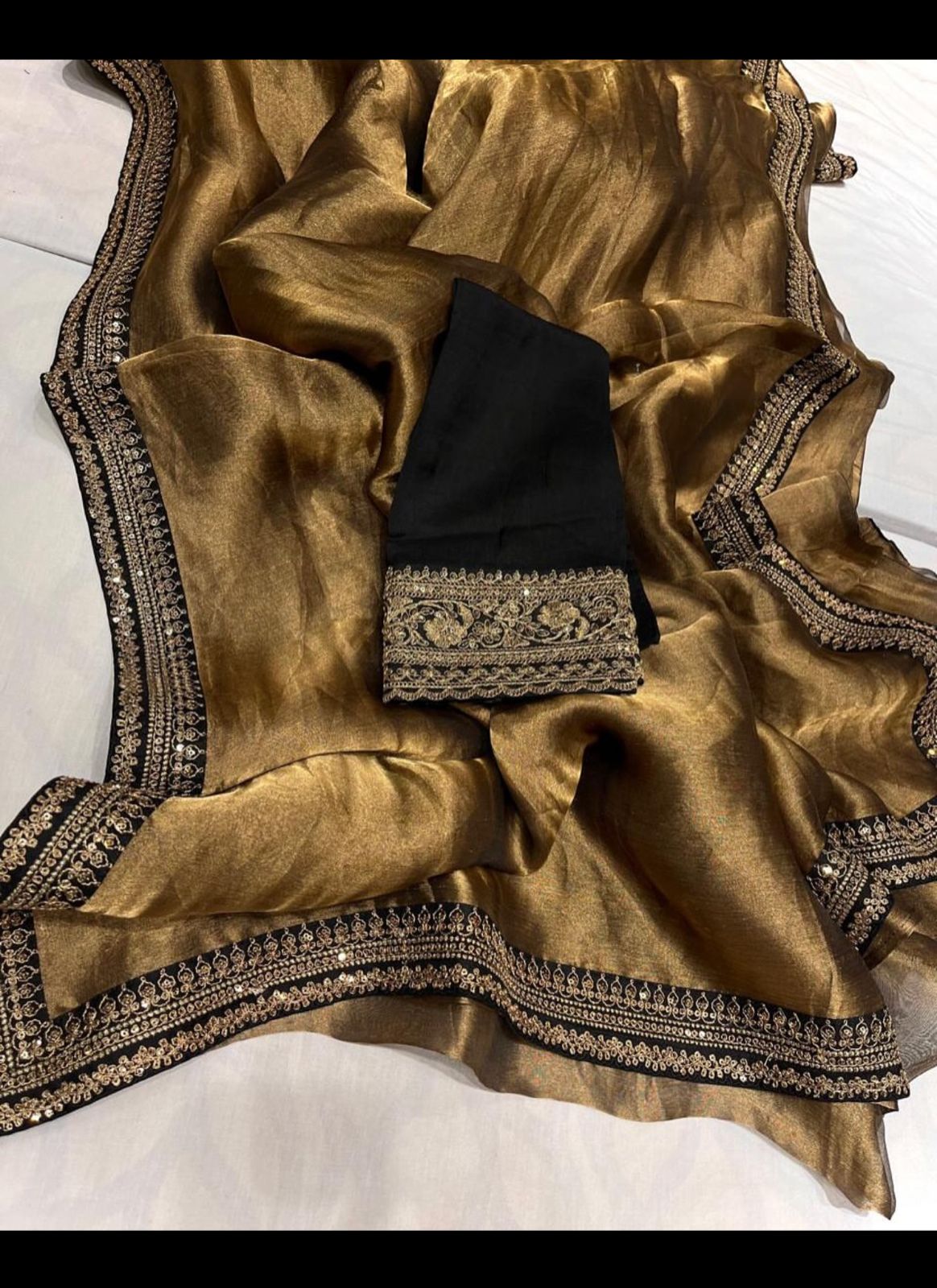 Metallic Tissue Saree