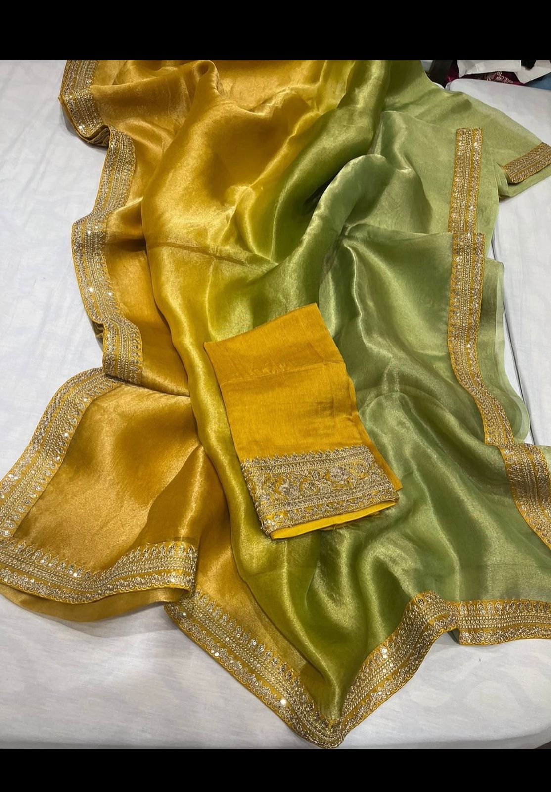 Shaded Tissue Saree