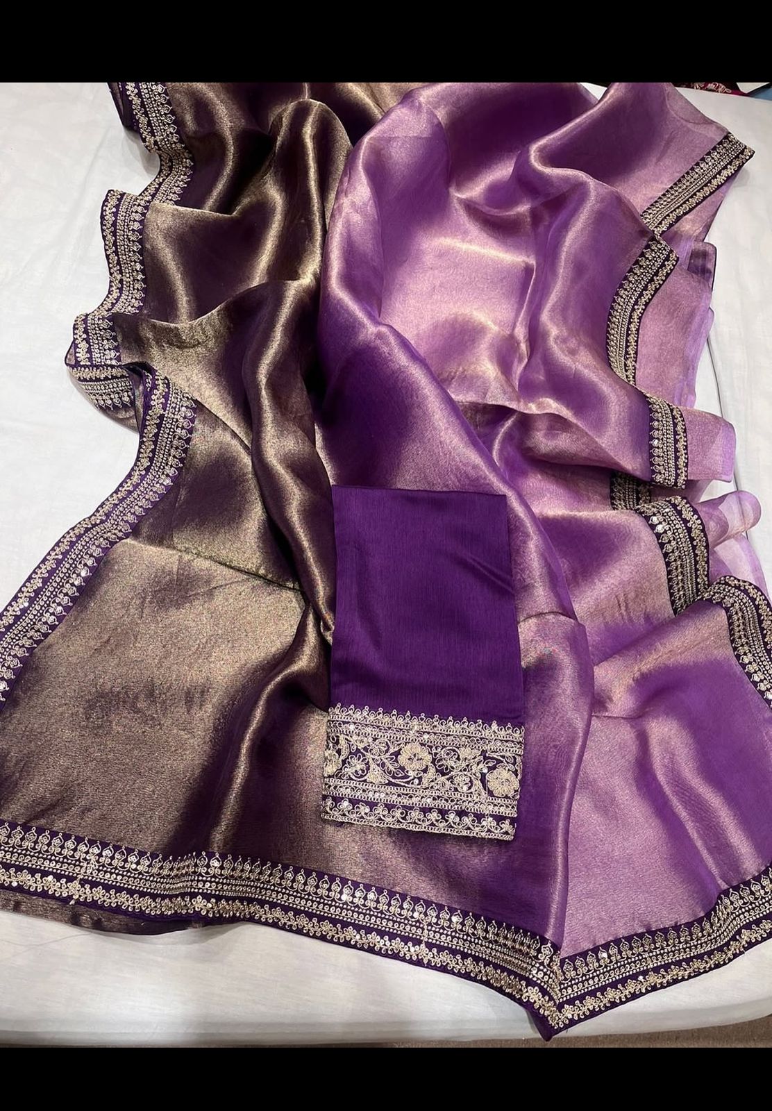 Shaded Tissue Saree