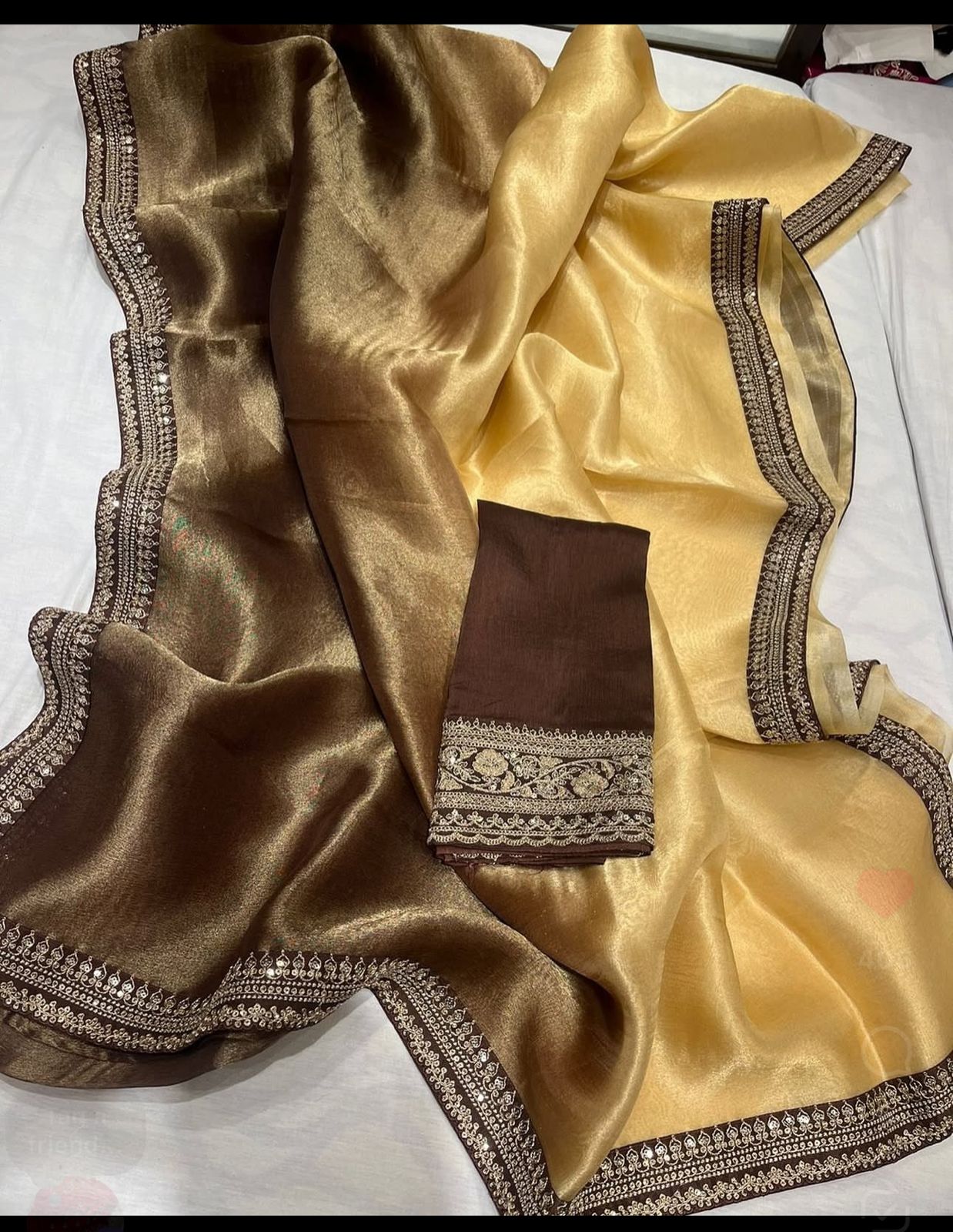 Shaded Tissue Saree