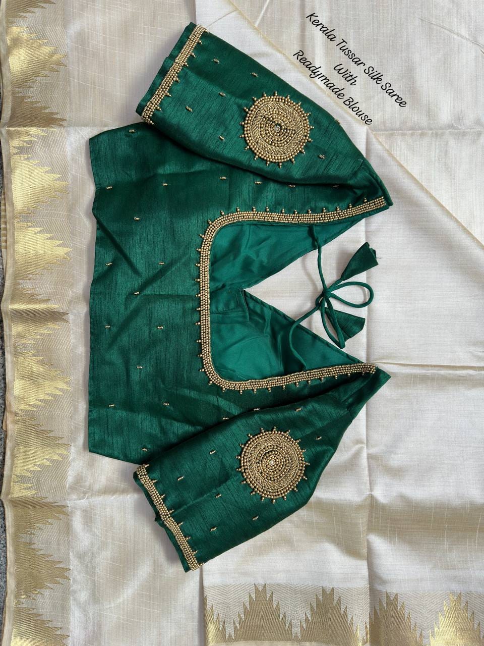 Kerala Tussar Silk Saree