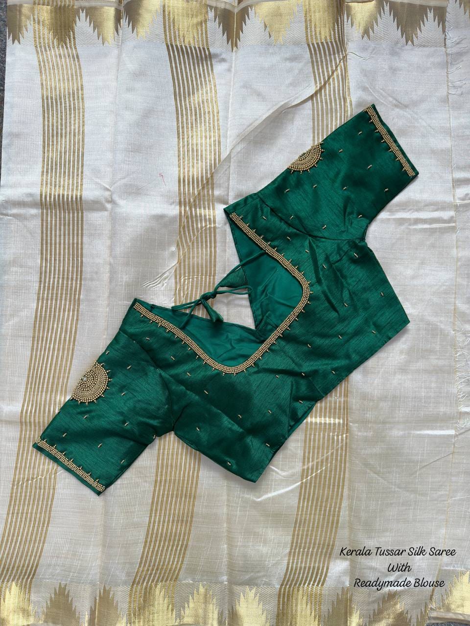 Kerala Tussar Silk Saree