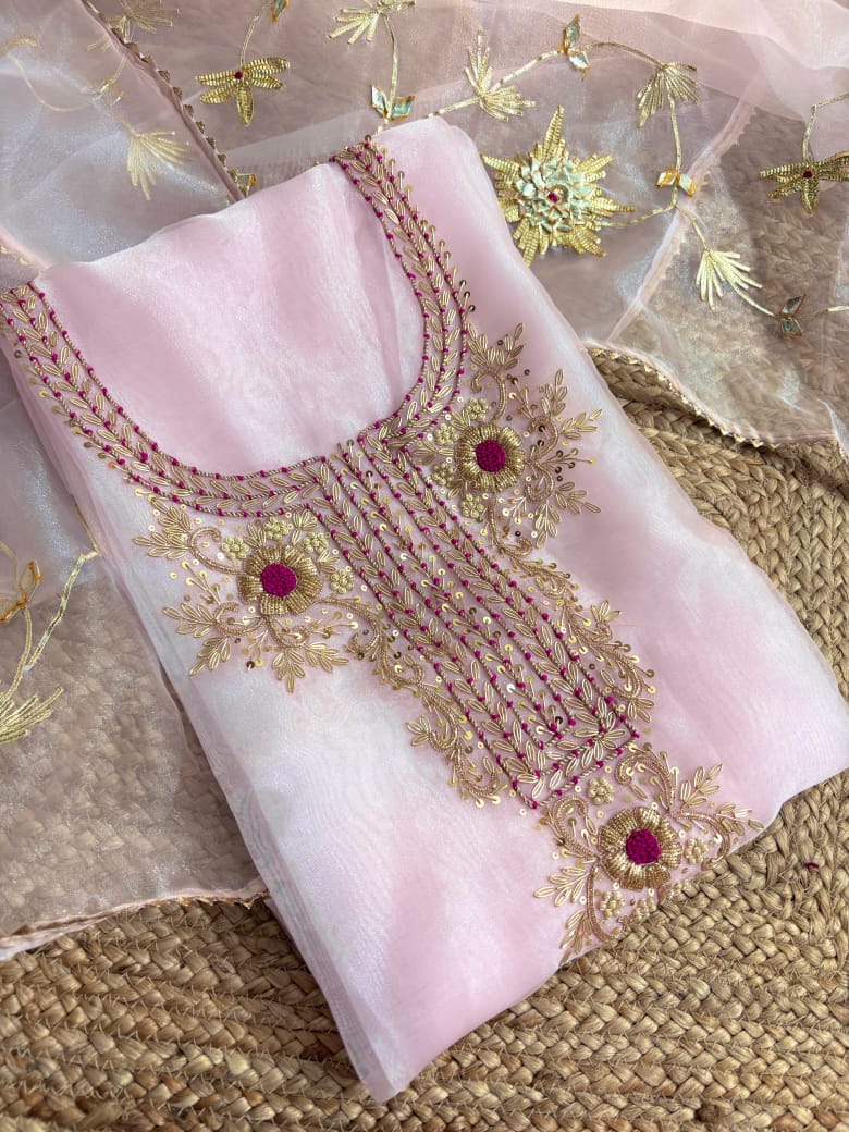 Organza Unstitch Suits