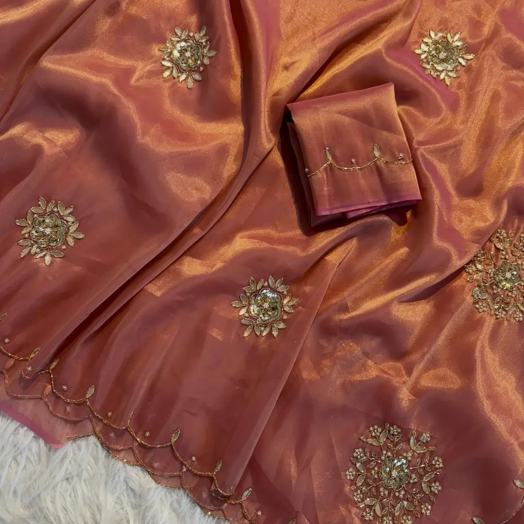 Pearl Moti Work Saree