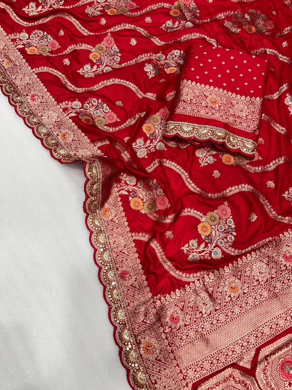 Meenakari Zari Dola Silk Saree