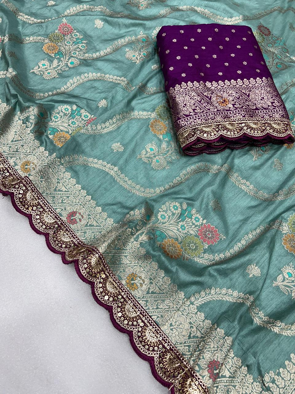 Meenakari Zari Dola Silk Saree