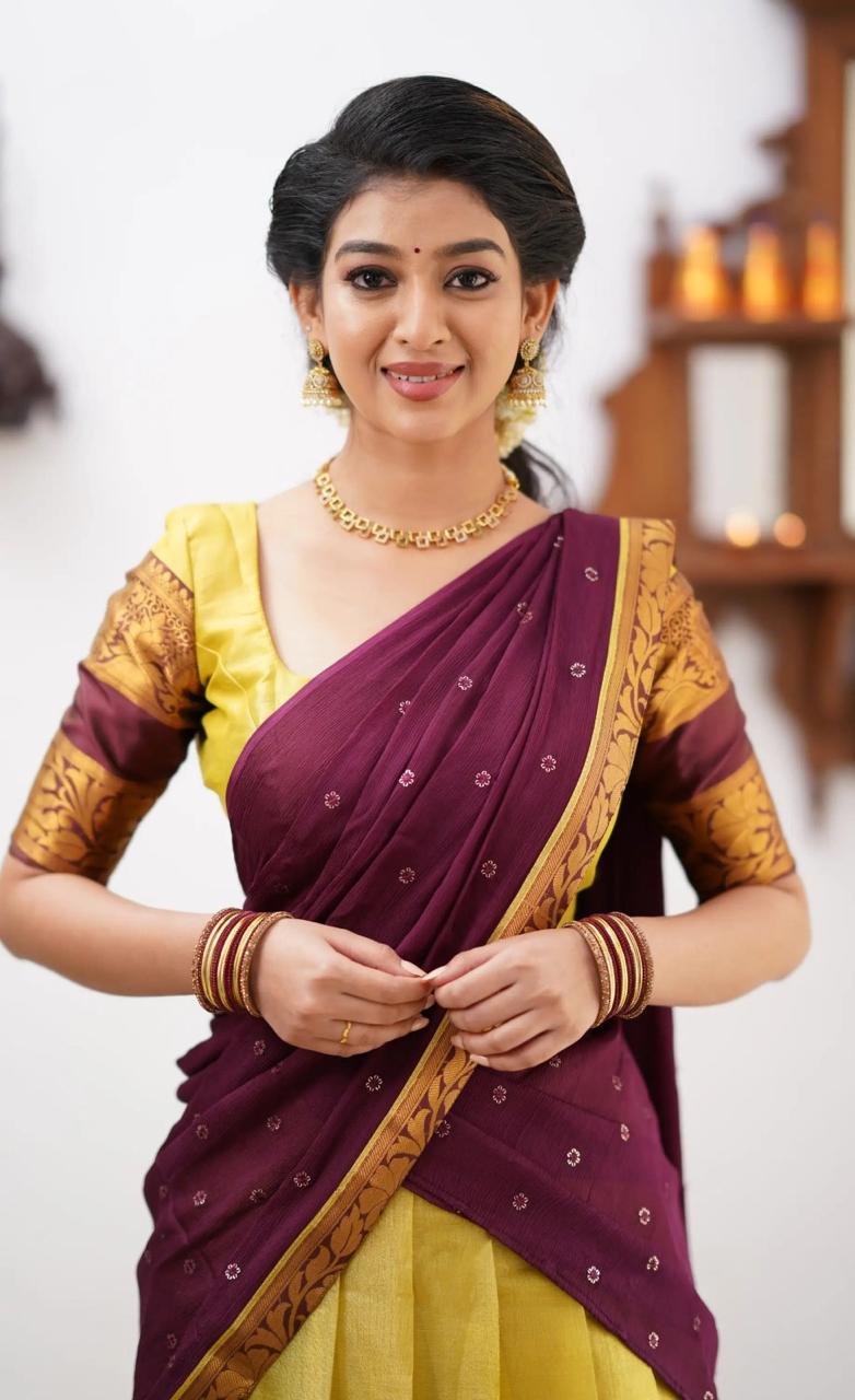Kanjivaram Silk Zari Weave Lehenga Set