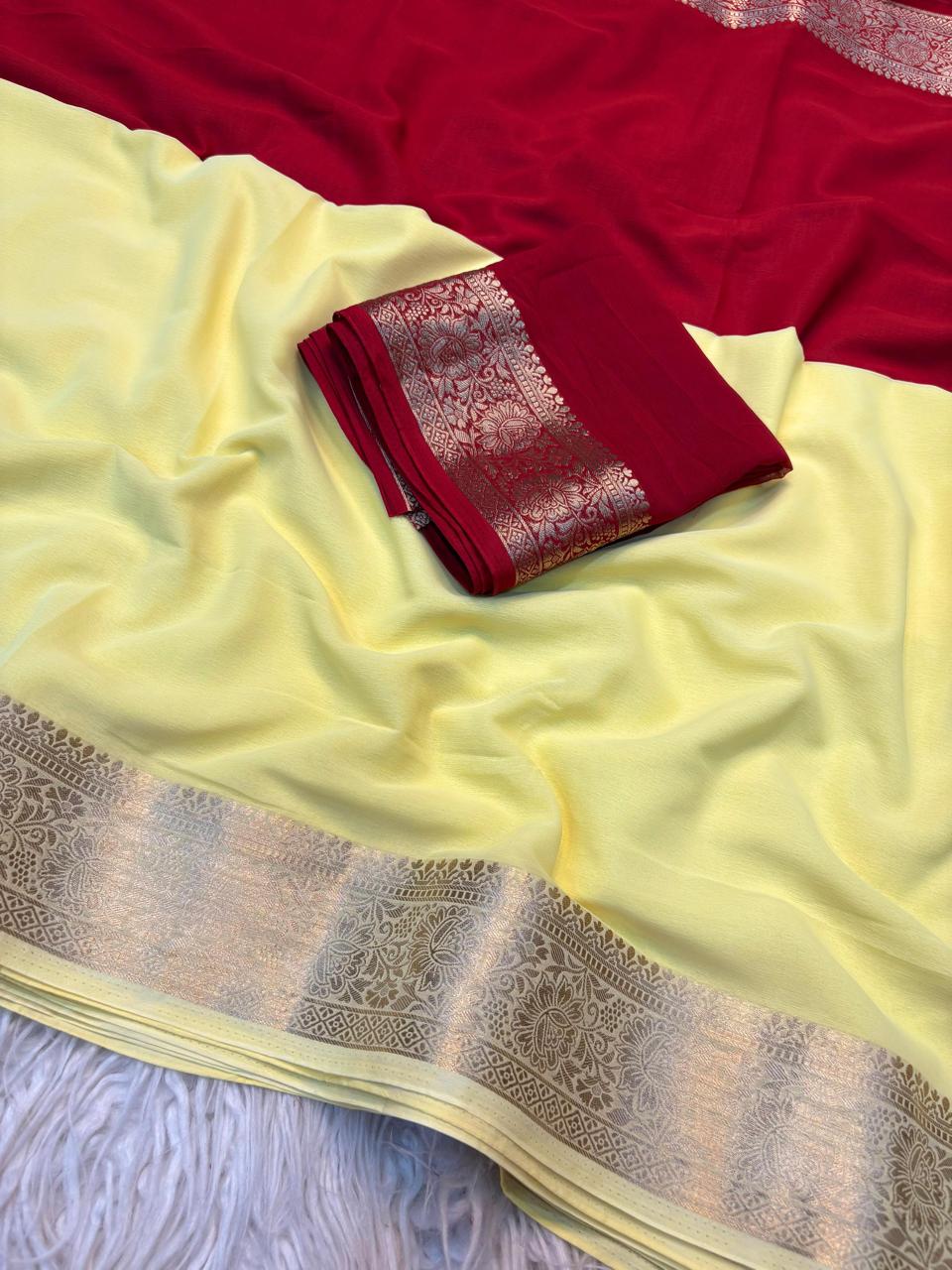 Budget Friendly Chiffon Saree