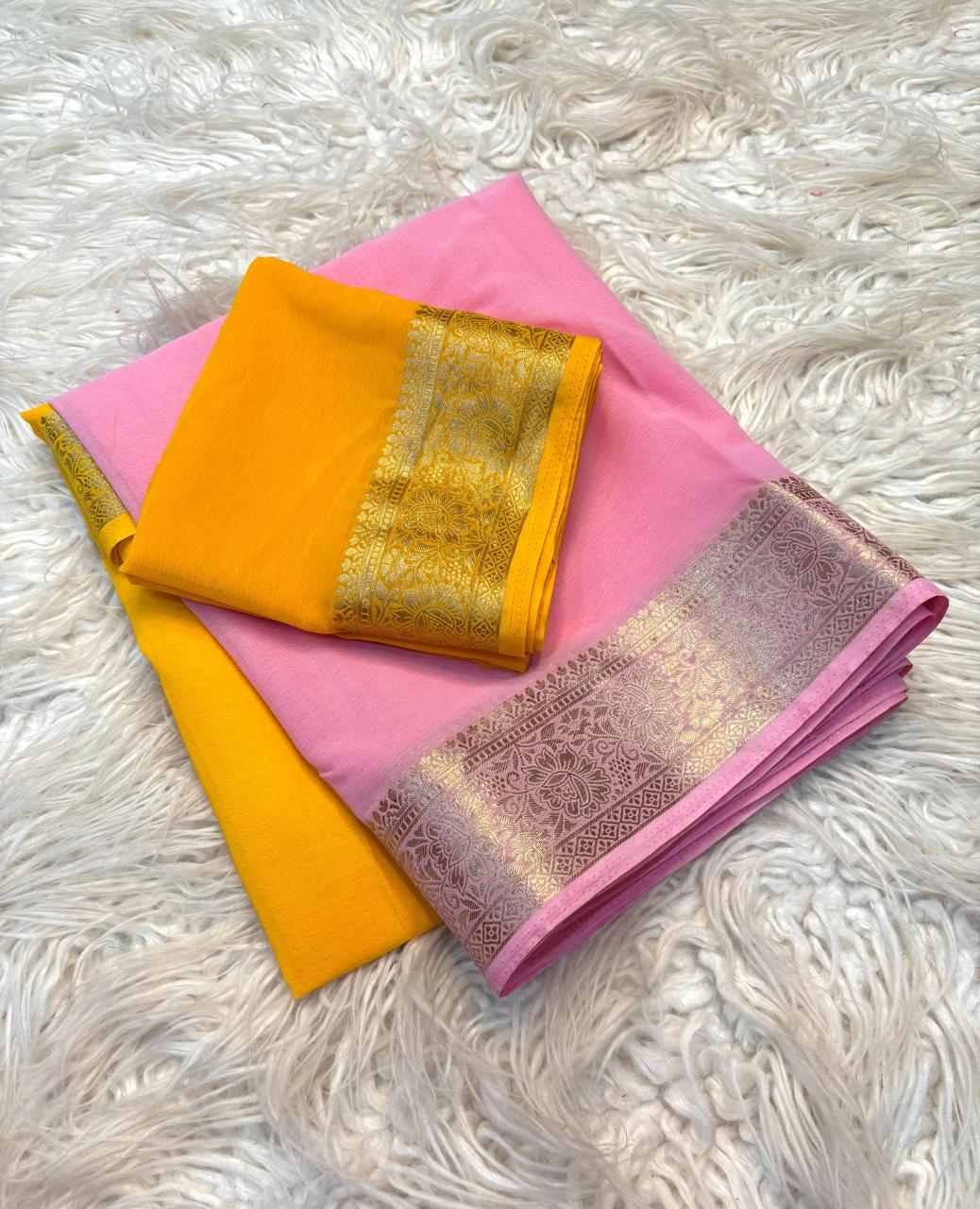 Budget Friendly Chiffon Saree