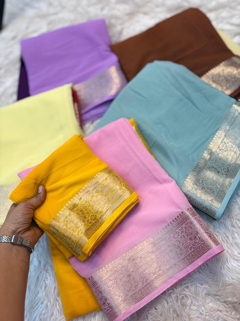 Budget Friendly Chiffon Saree