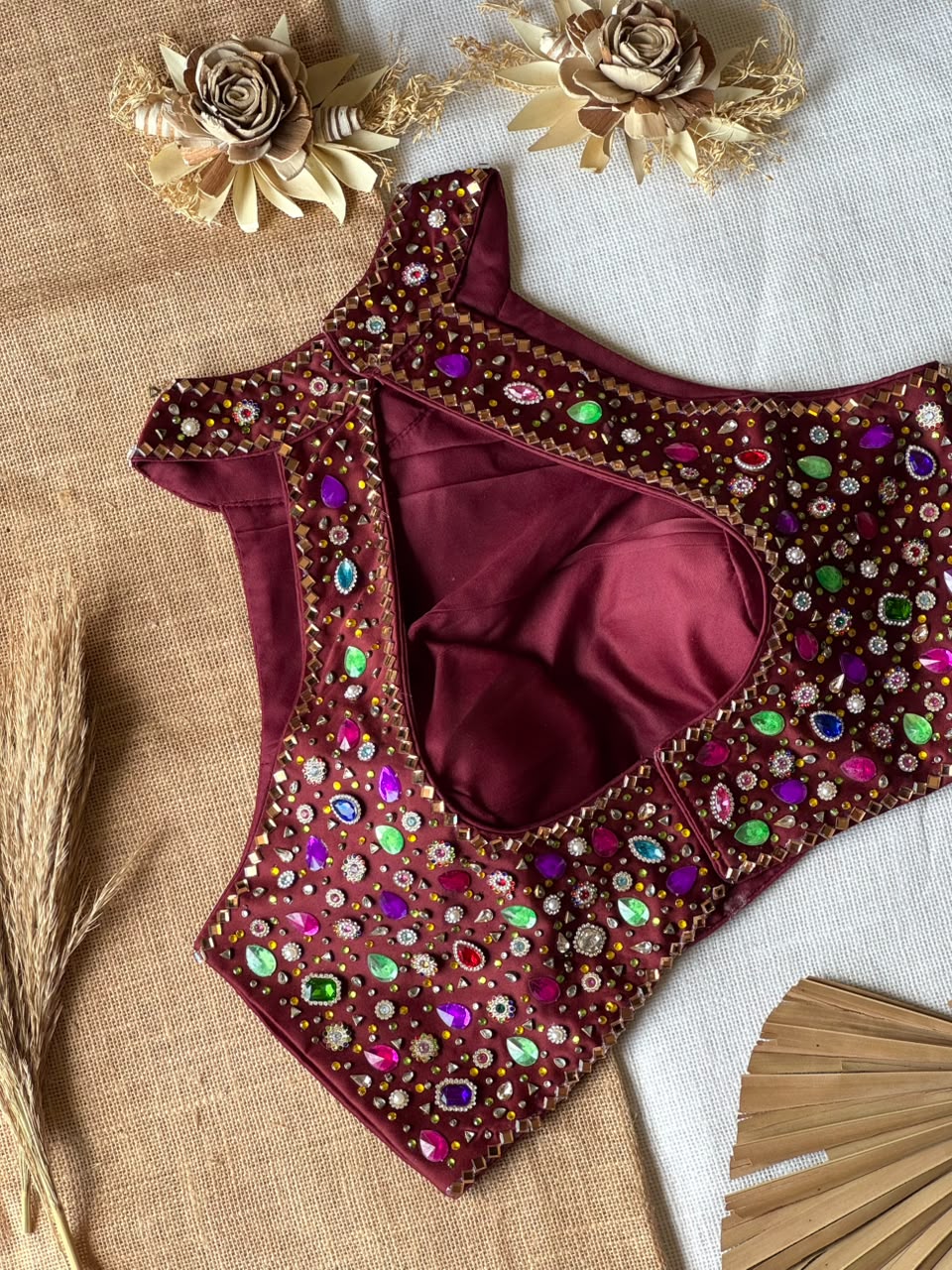 Gemstone Embellished Designer Blouse