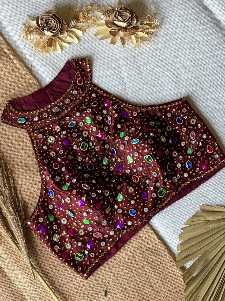 Gemstone Embellished Designer Blouse