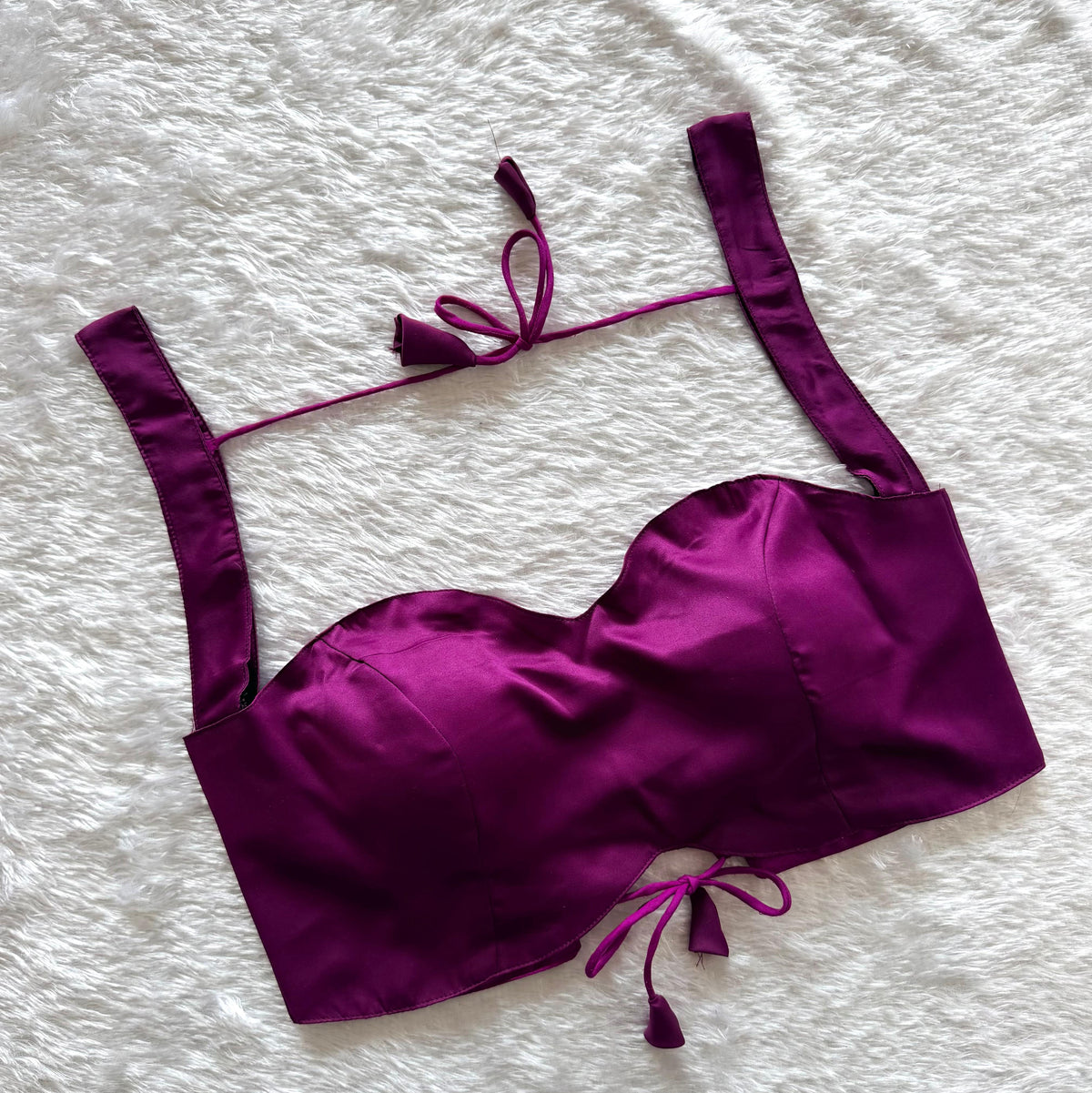 Plain silk blouse