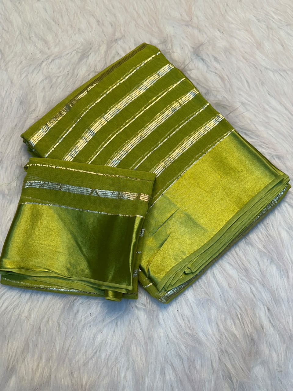 Georgette Stripped Saree