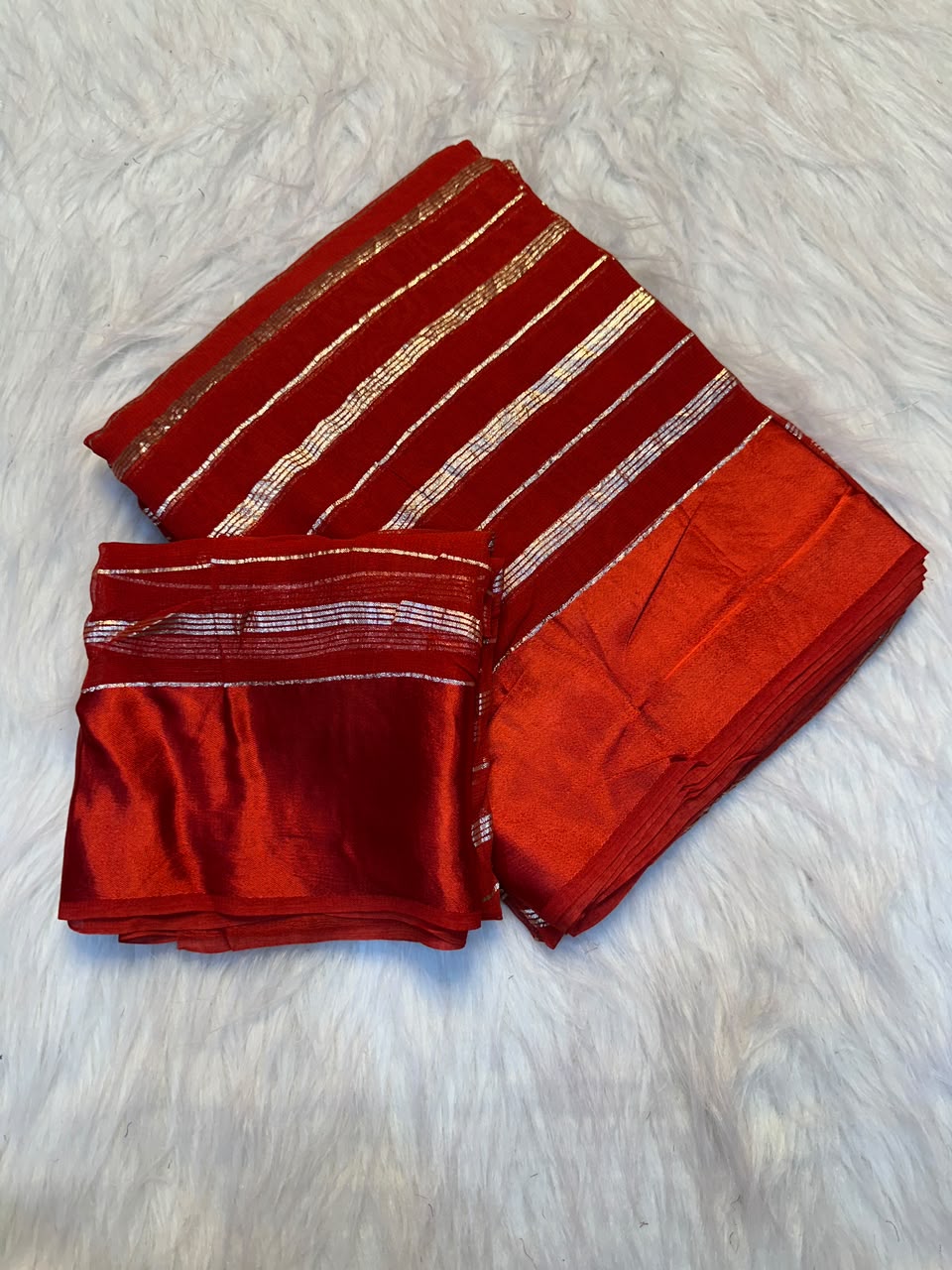 Georgette Stripped Saree