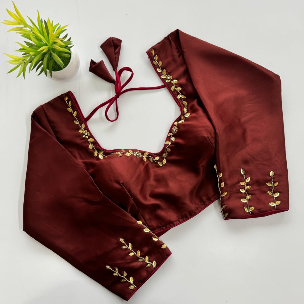 Silk designer blouse