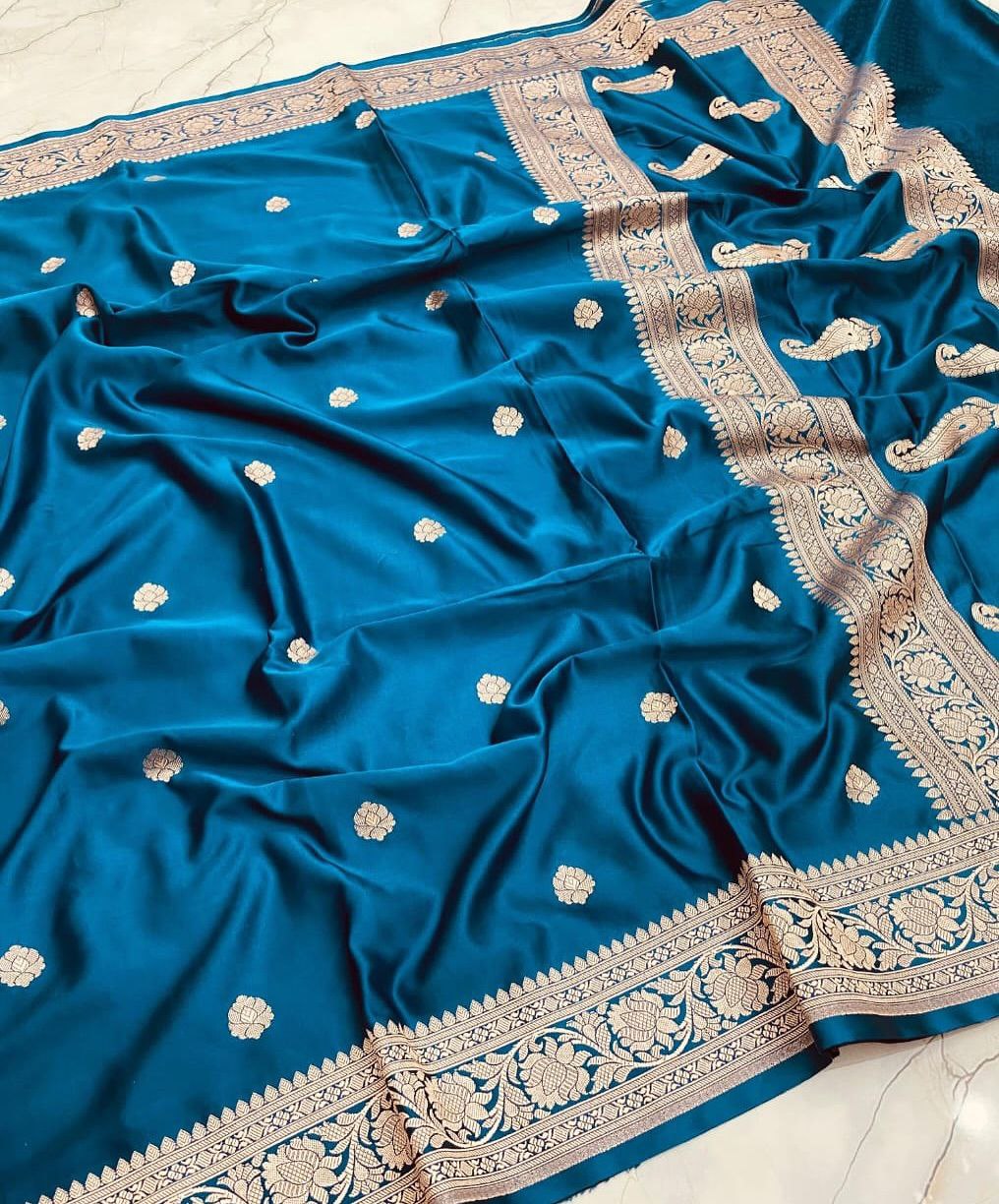 Banarasi Mashru Katan Silk Saree
