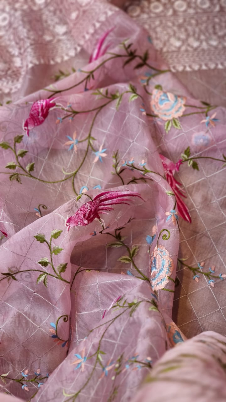 Organza silk saree