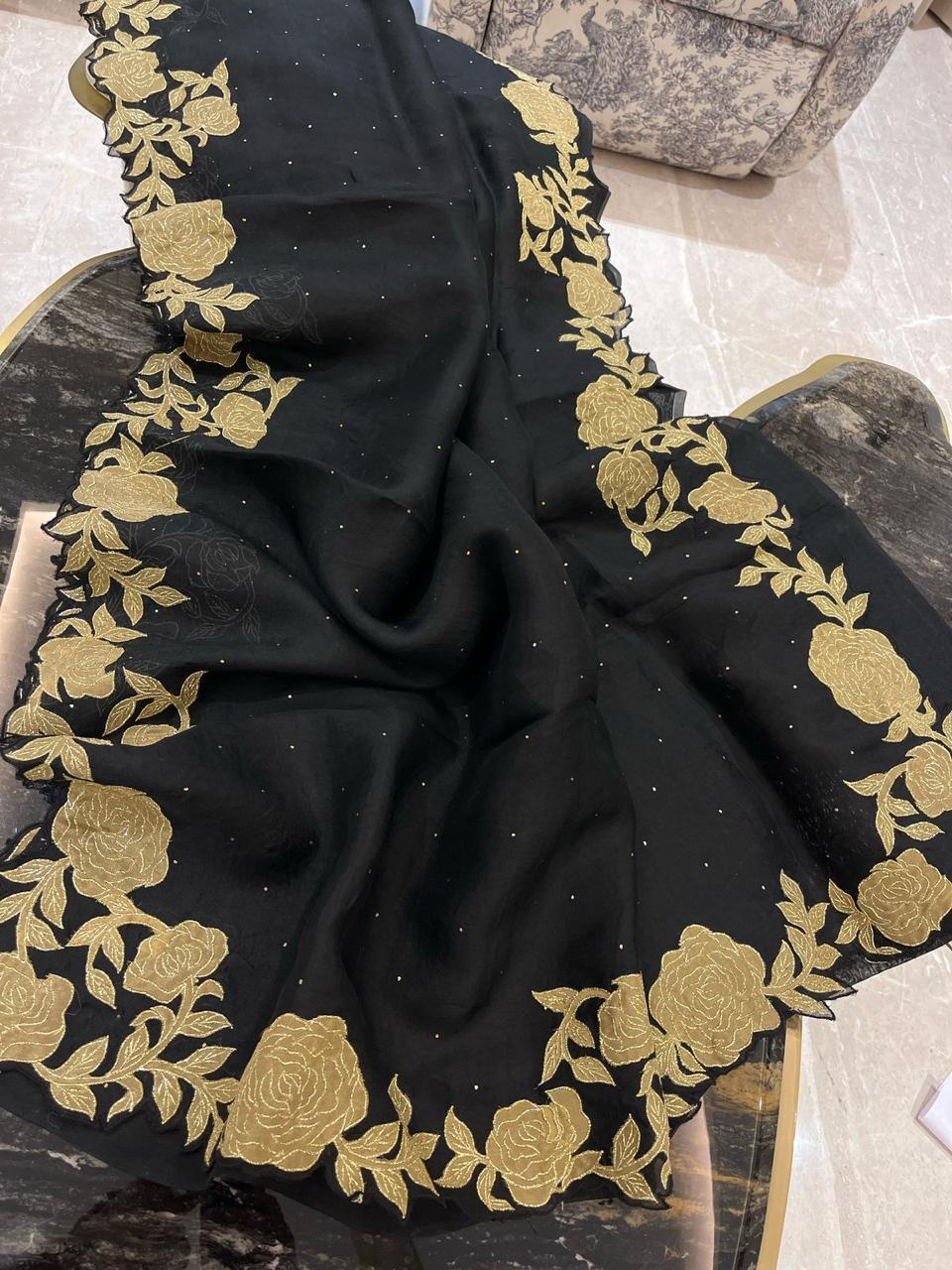 Organza Mukesh Saree