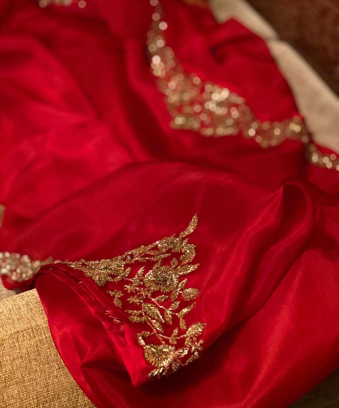 Zardozi Handwork saree