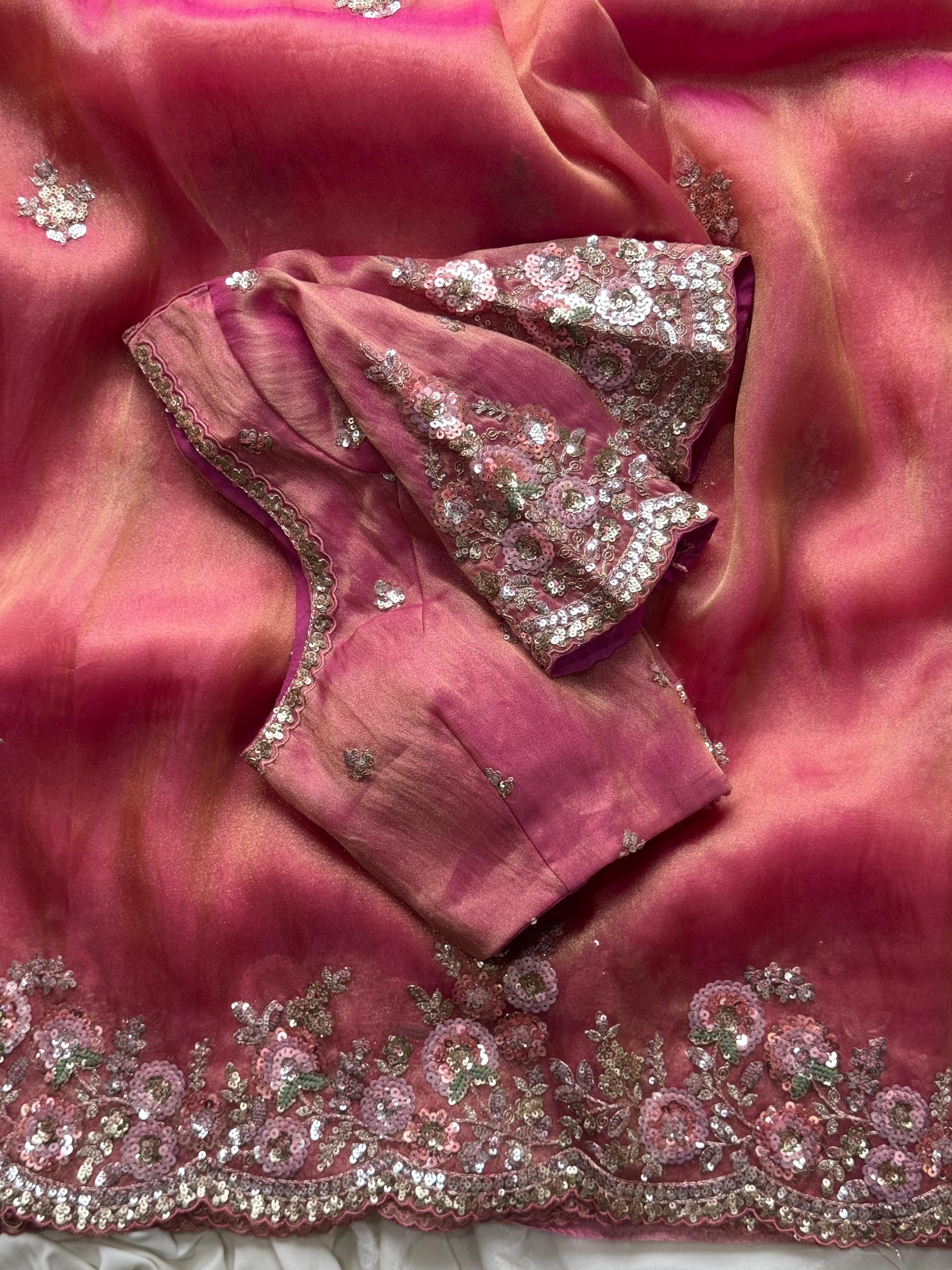Tissue silk saree