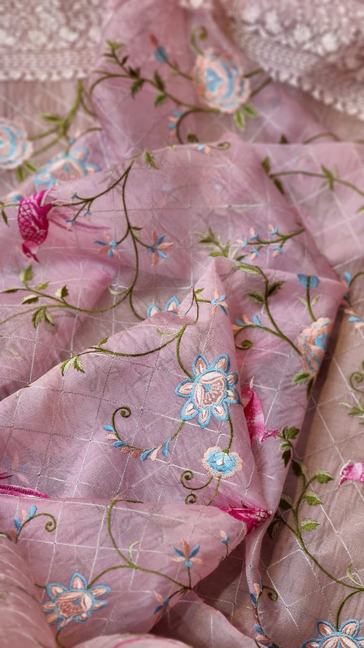 Organza silk saree