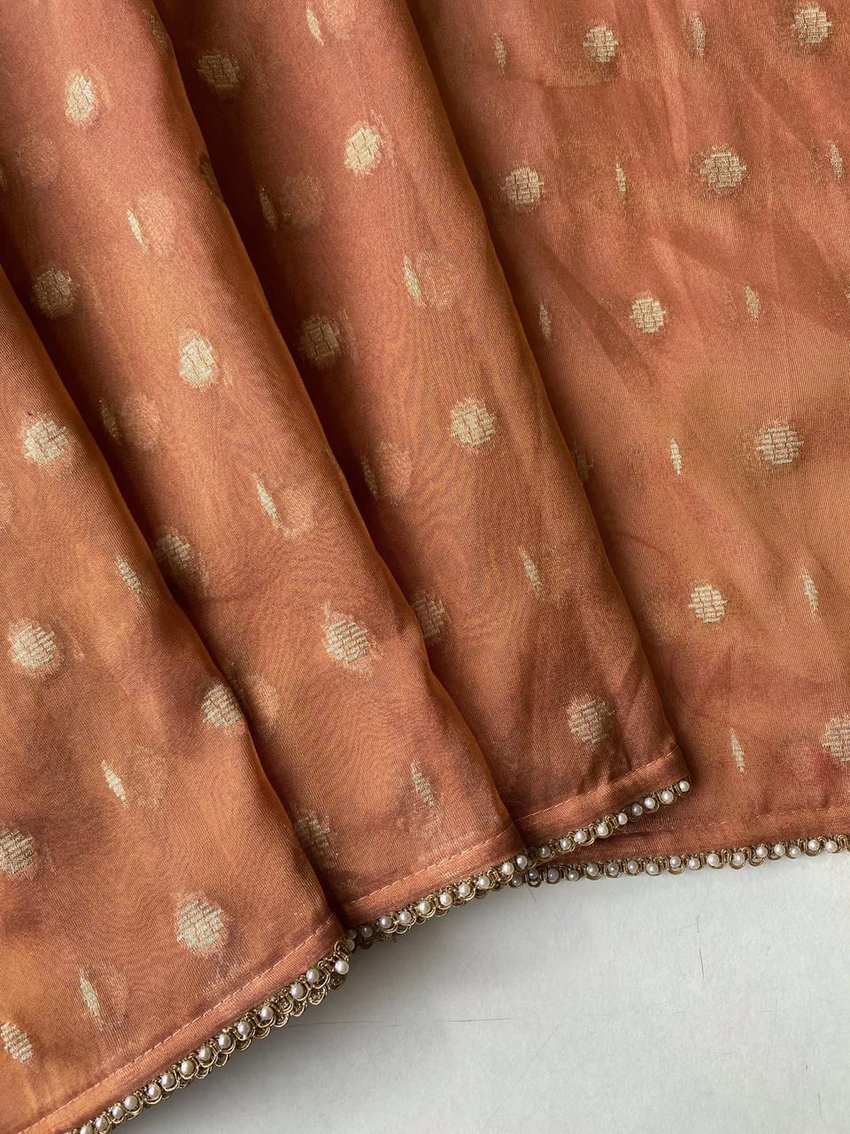 Tissue organza saree