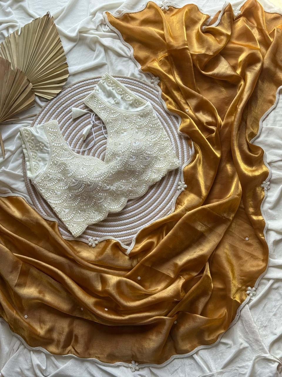 Golden Sitara Saree
