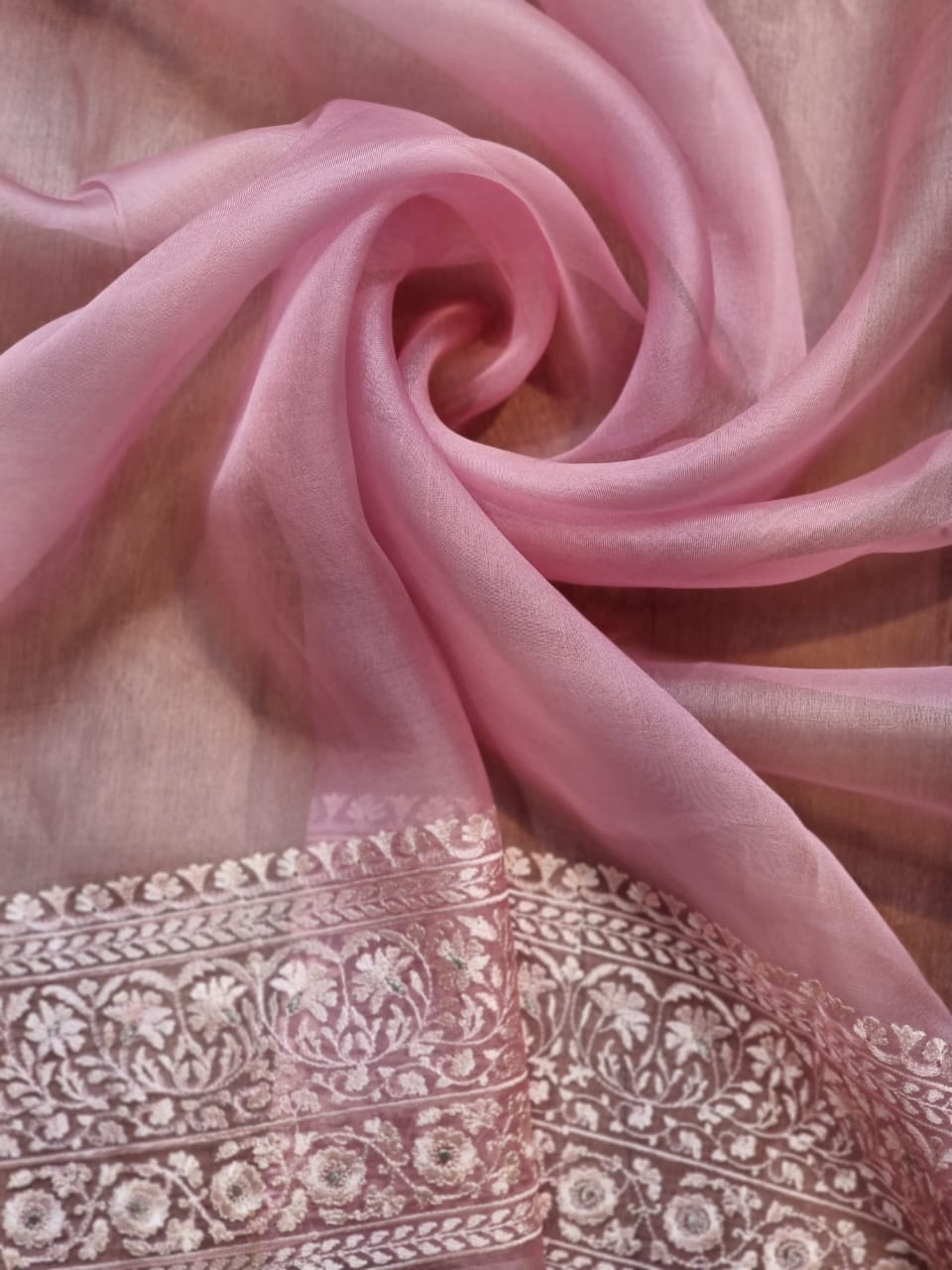 Organza silk saree