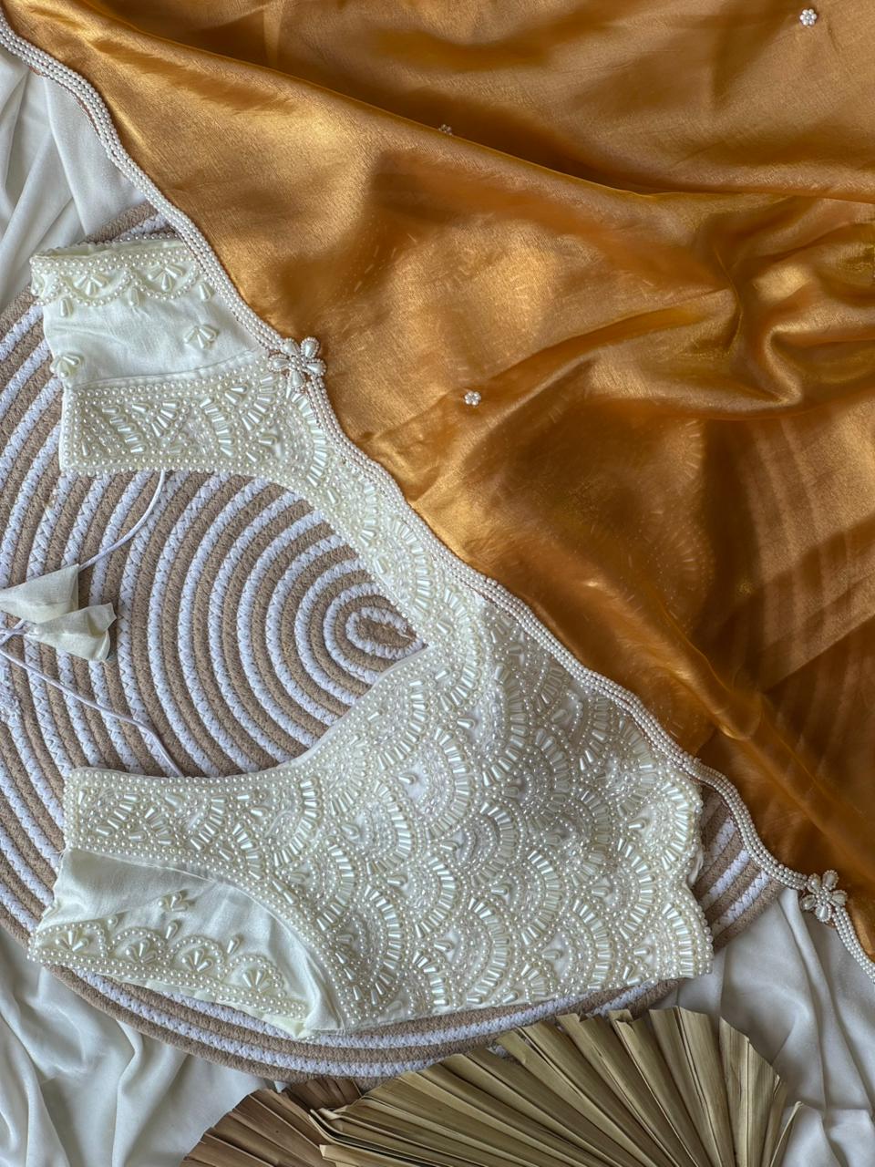 Golden Sitara Saree