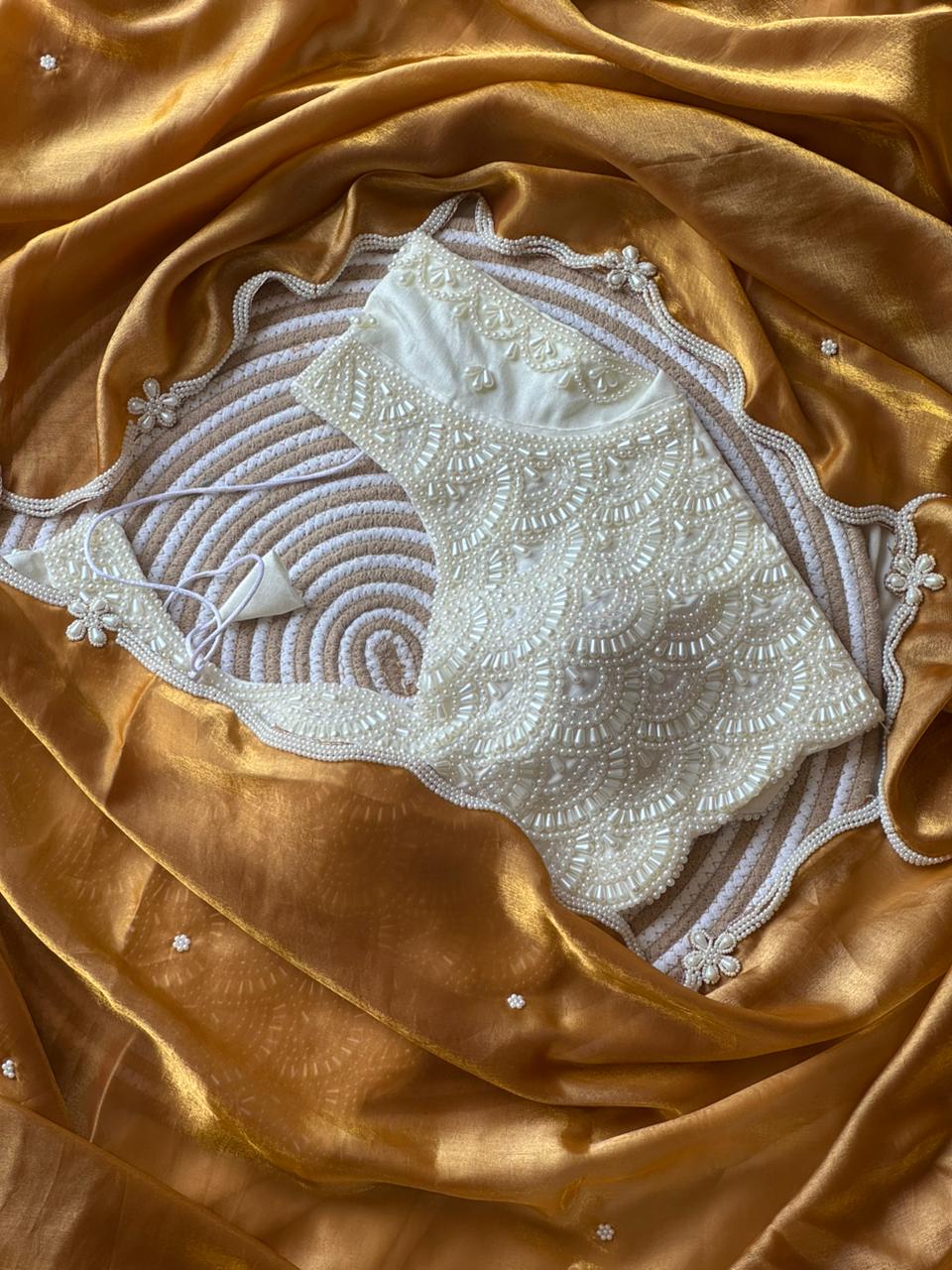 Golden Sitara Saree