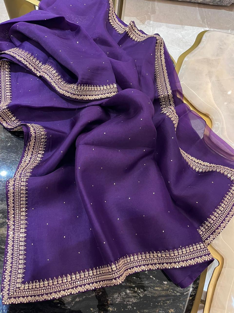 Organza saree
