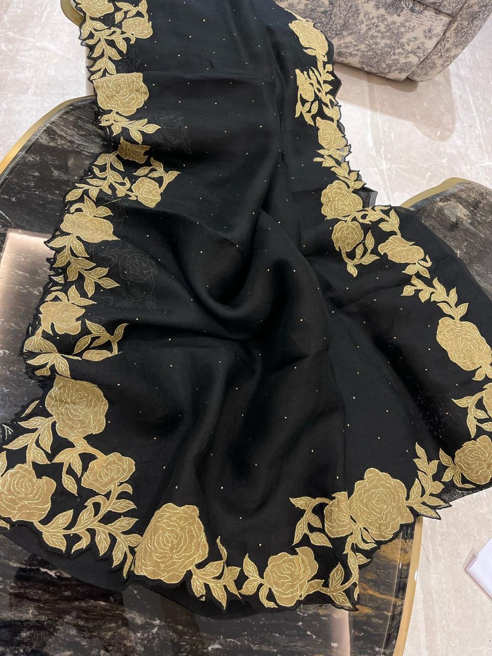 Organza Mukesh Saree