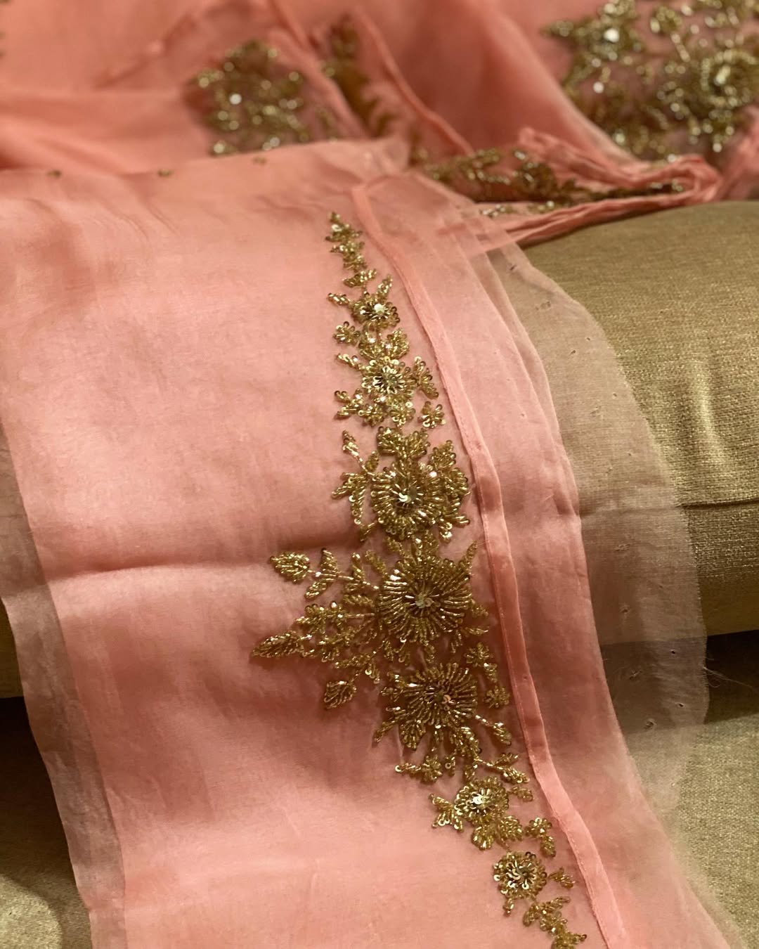 Zardozi Handwork saree